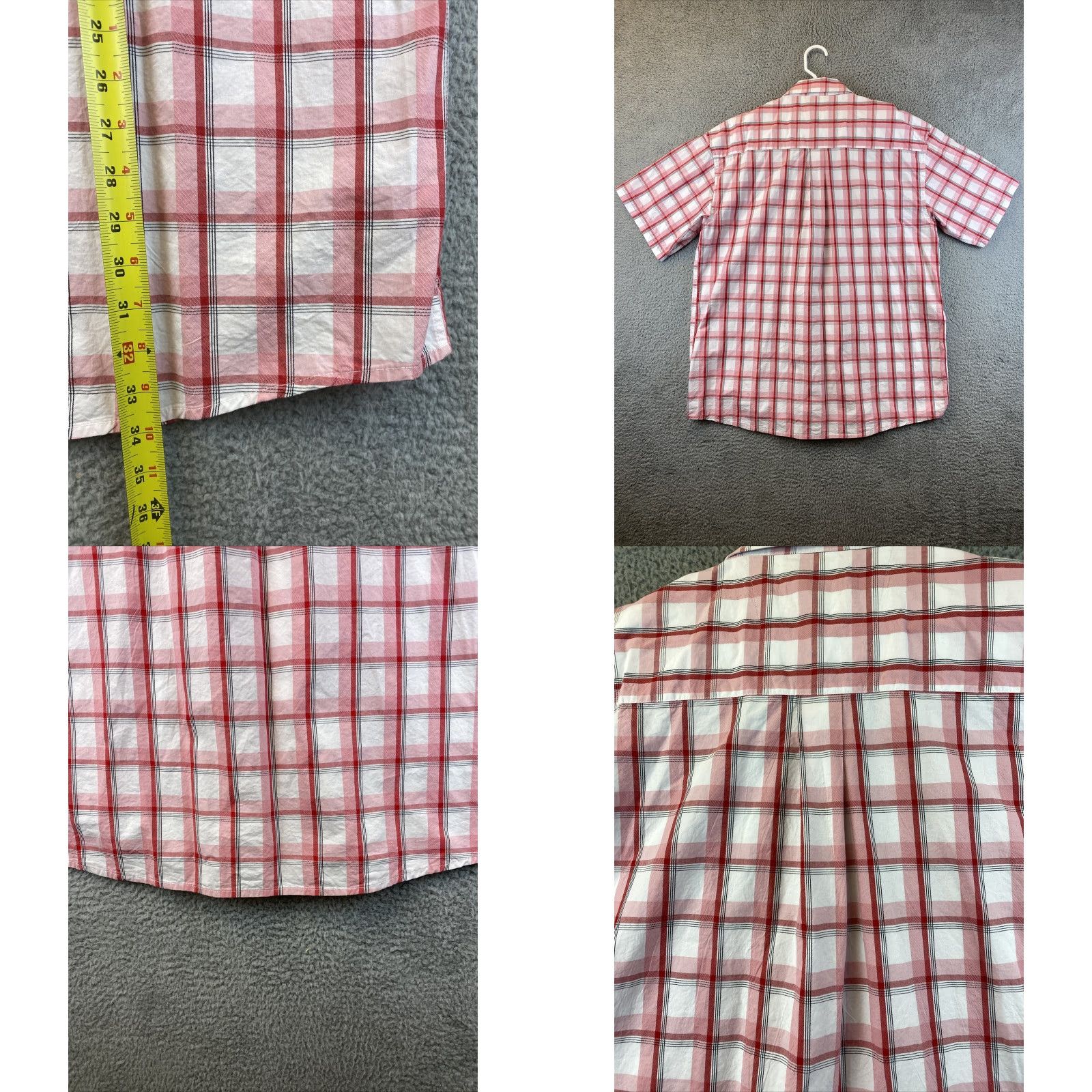 Wrangler Wrangler Men's XXL Dress Shirt Button-Up Short Sleeve Plaid /82-26 Colorful Outdoor Western Size 48R - 8 Thumbnail