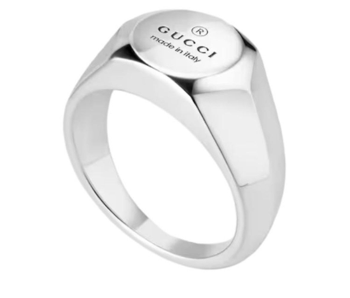 Gucci Gucci Trademark 10mm Silver 925 Ring Unisex Size ONE SIZE - 1 Thumbnail