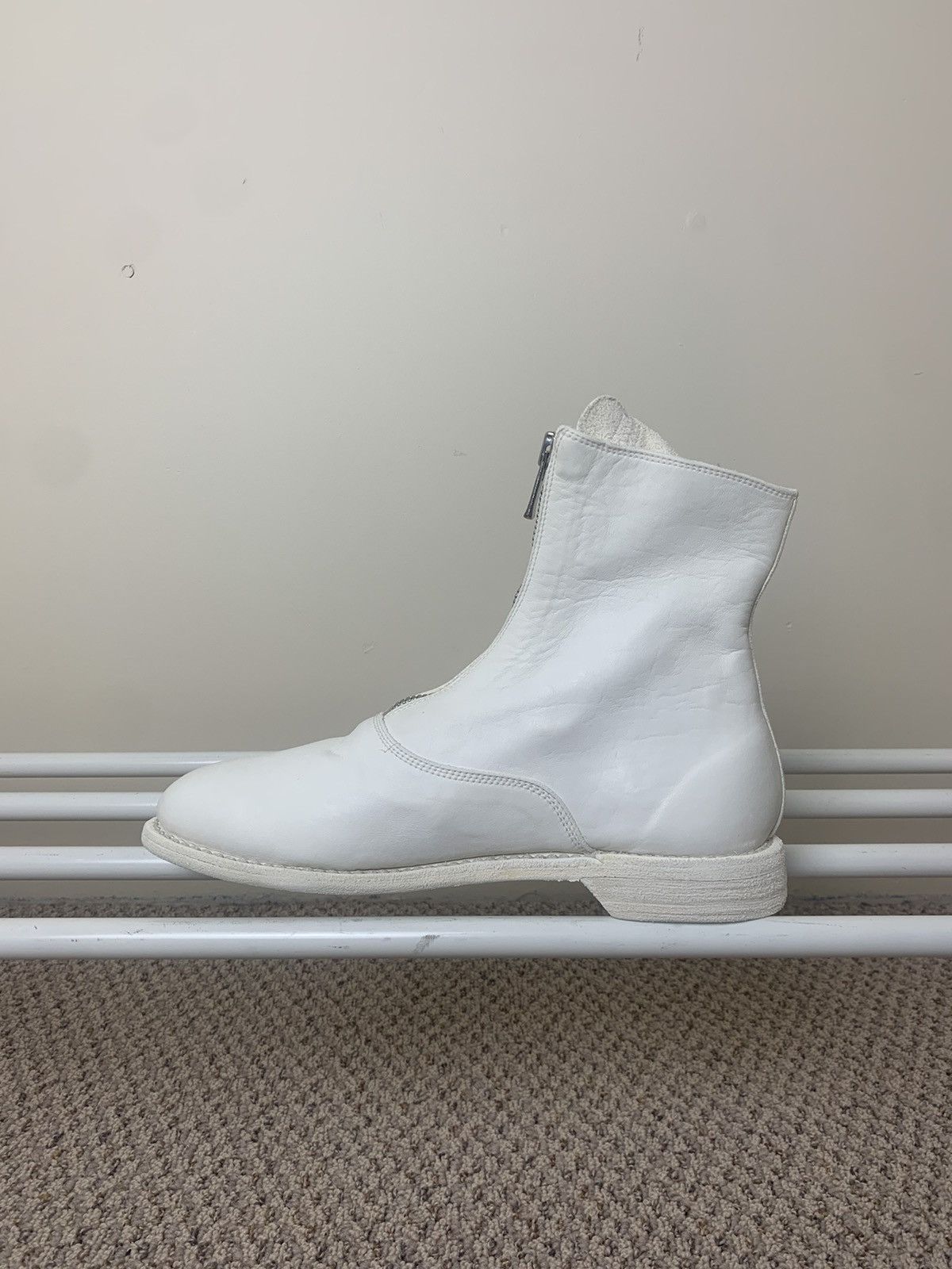 Guidi Guidi White 210 Front Zip Boots Size US 8.5 / IT 38.5 - 5 Thumbnail