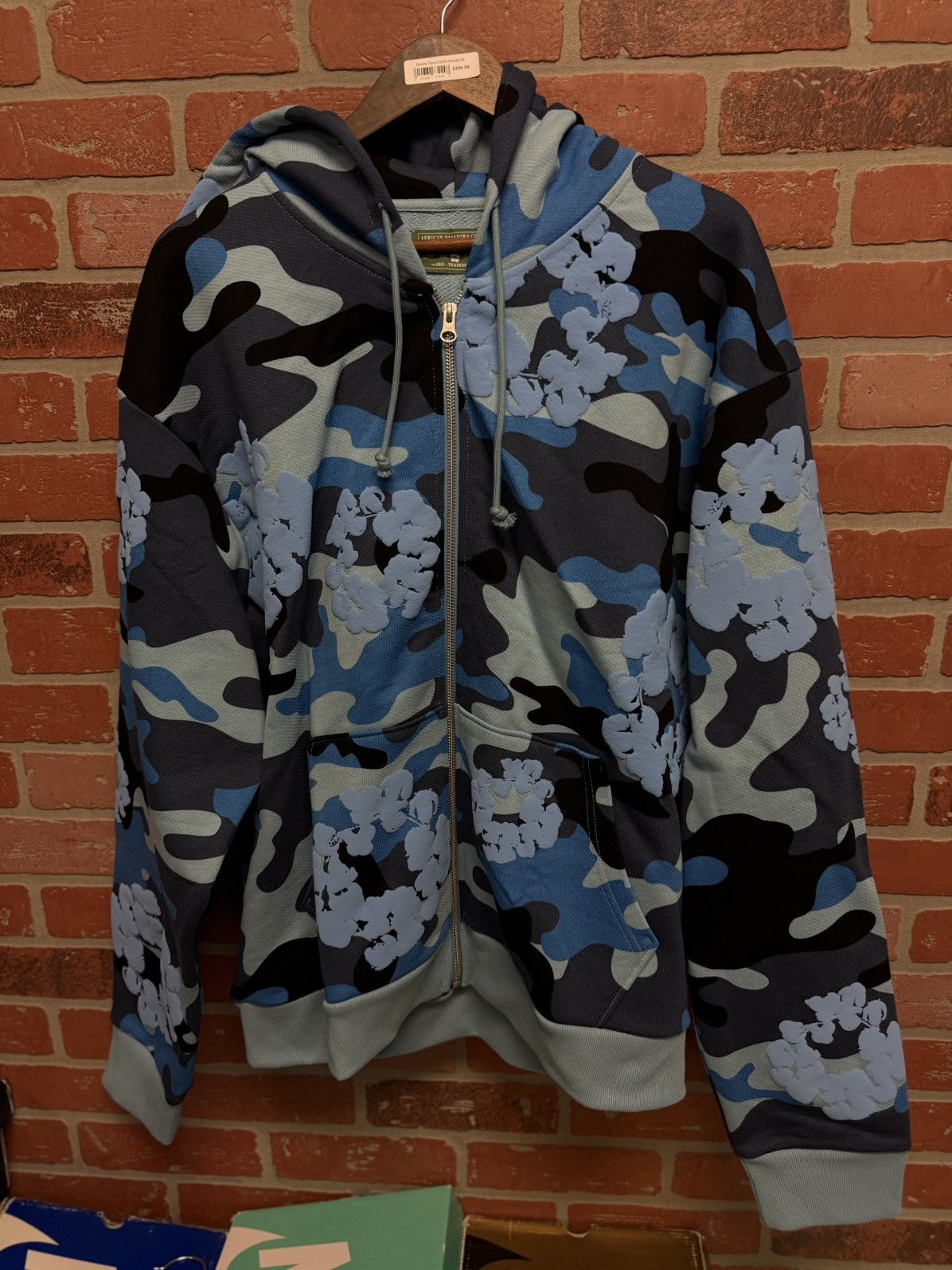 DENIM TEARS Denim Tears Blue Cotten Wreath Hoodie Size XL (NEW) Size US XL / EU 56 / 4 - 3 Thumbnail