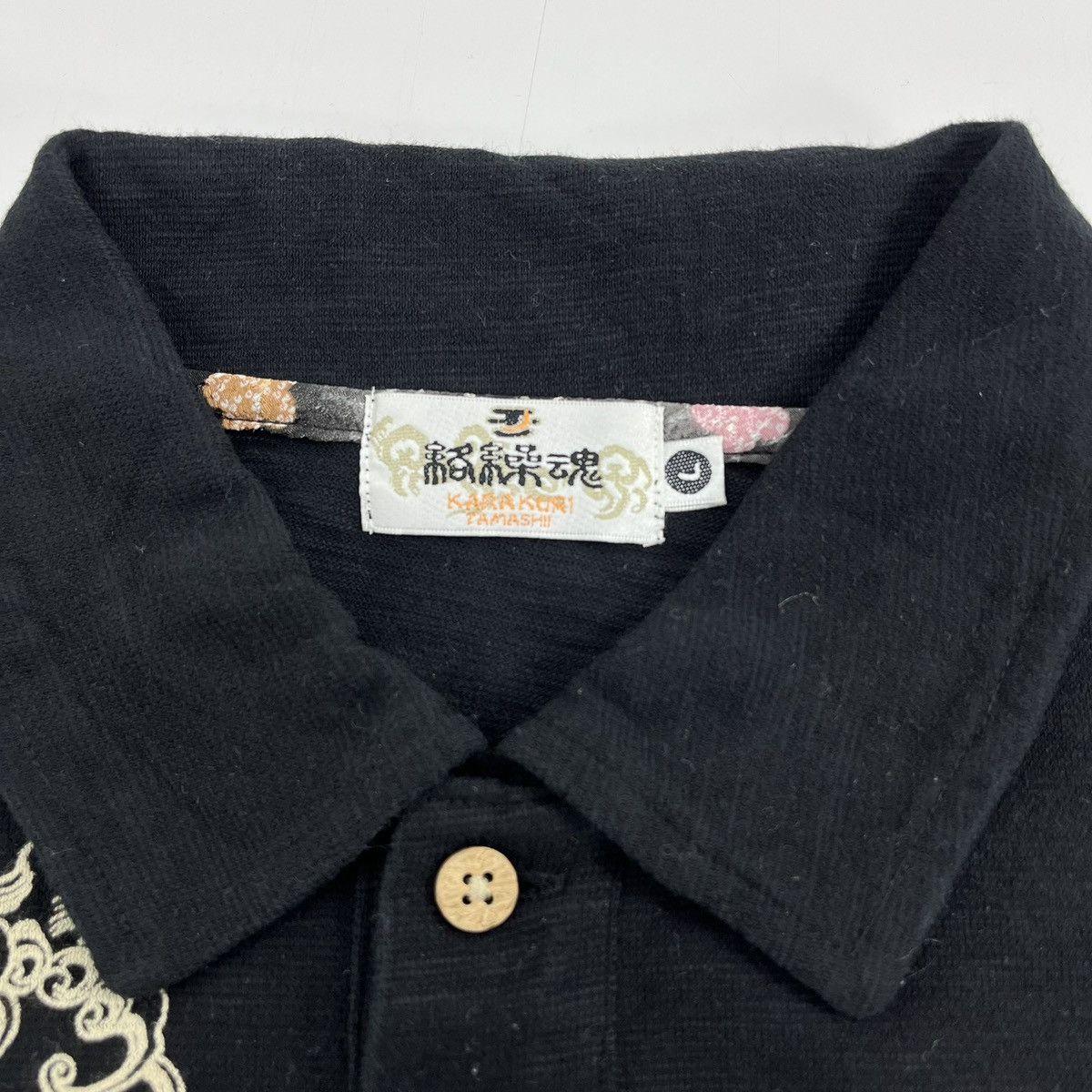 Bullet Noise Vintage Karakuri Tamashii Koi Japanese Polo Shirt Ed Hardy Size US L / EU 52-54 / 3 - 11 Thumbnail
