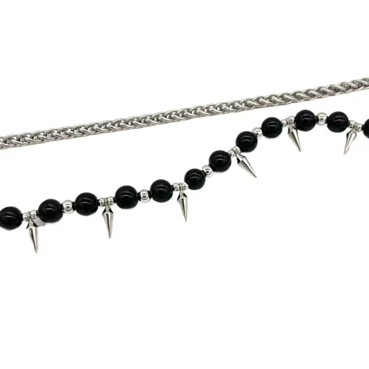Japanese Brand double layered bead spikes tassel wallet accessories Size ONE SIZE - 6 Thumbnail