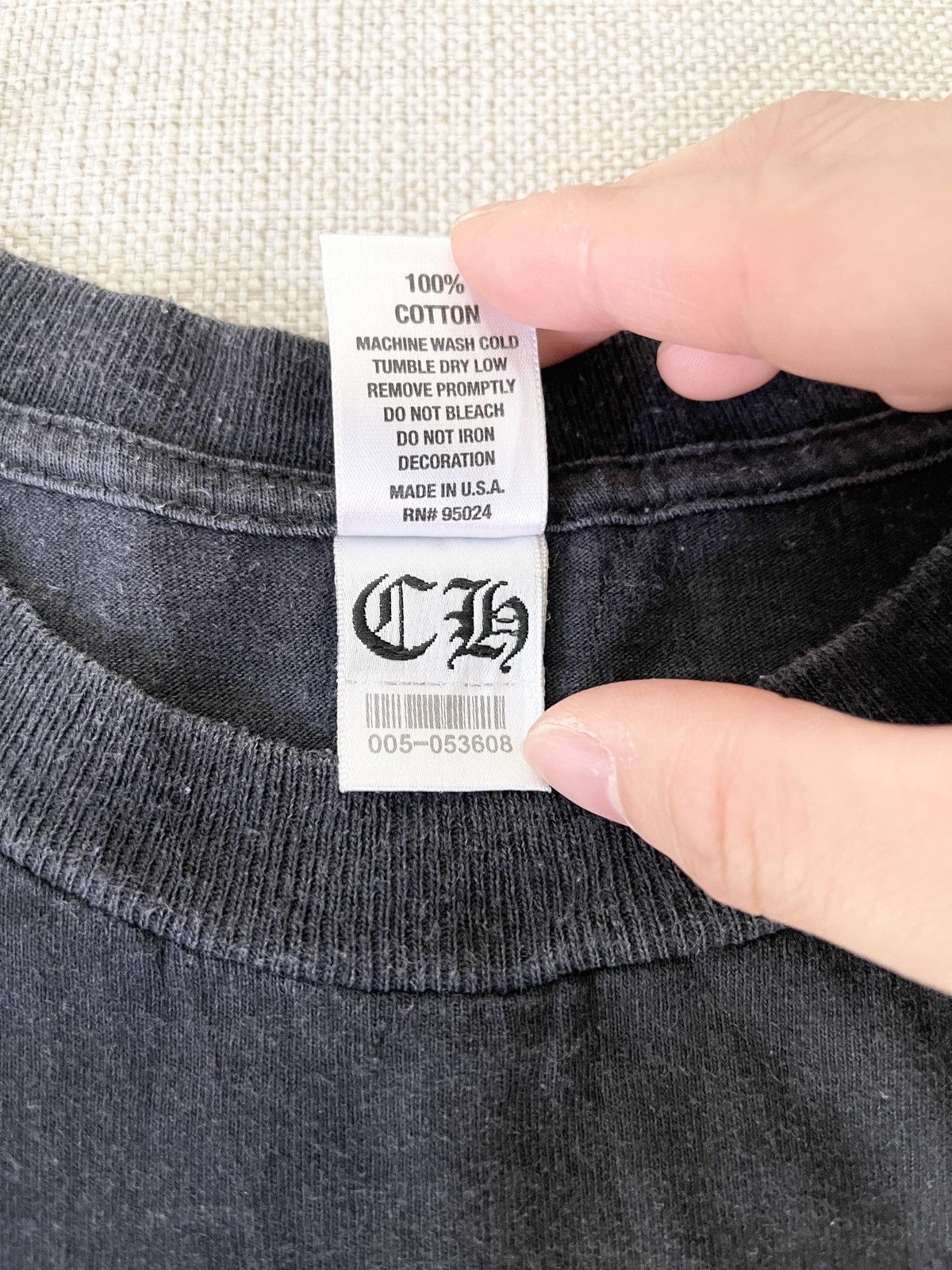 Chrome Hearts STEAL! 2000s Chrome Hearts Vertical Crosses Logo Pocket Tee Size US S / EU 44-46 / 1 - 9 Thumbnail