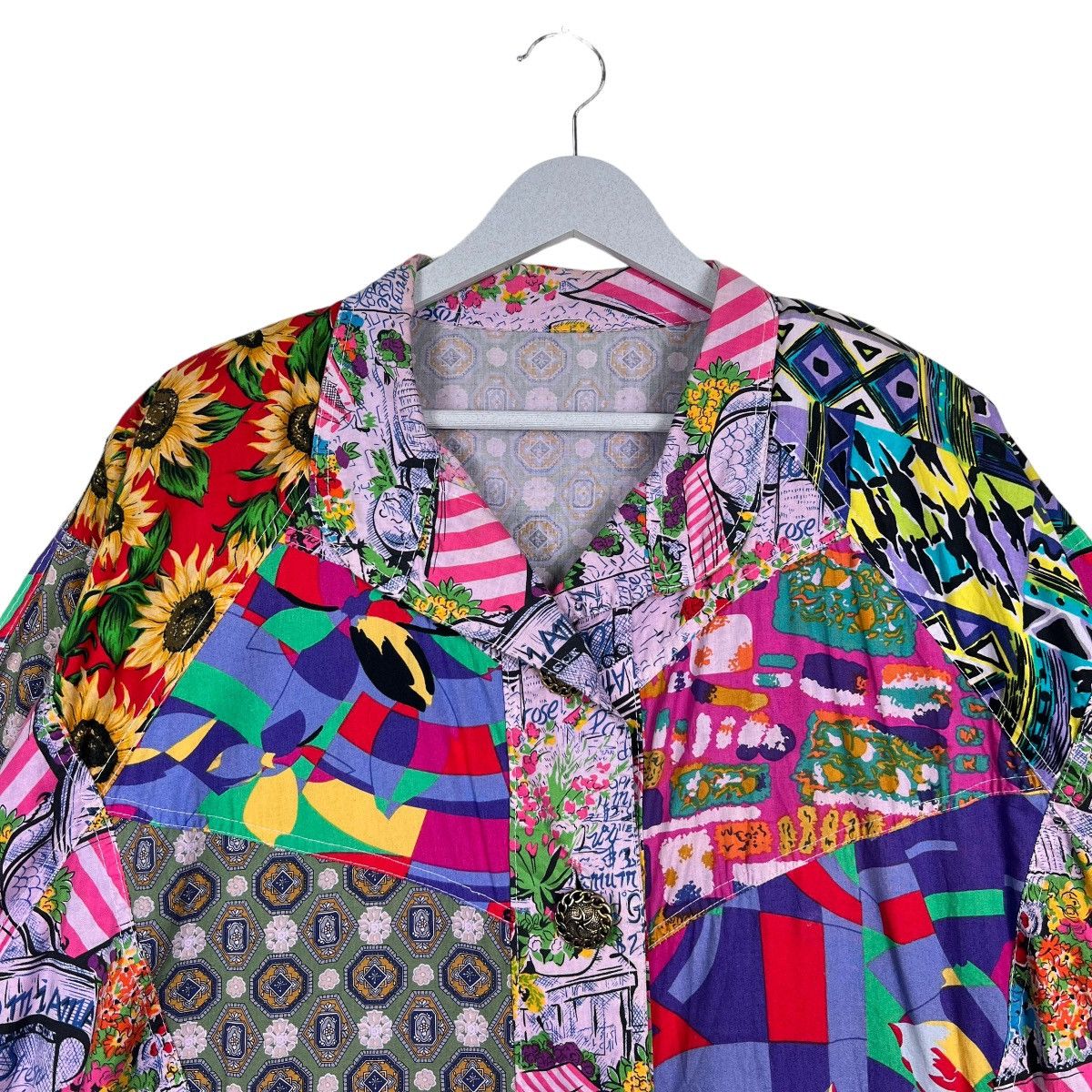 Japanese Brand 🔥 VINTAGE JAPANESE HARAJUKU STYLE PATCWORK JACKET Size US M / EU 48-50 / 2 - 3 Thumbnail