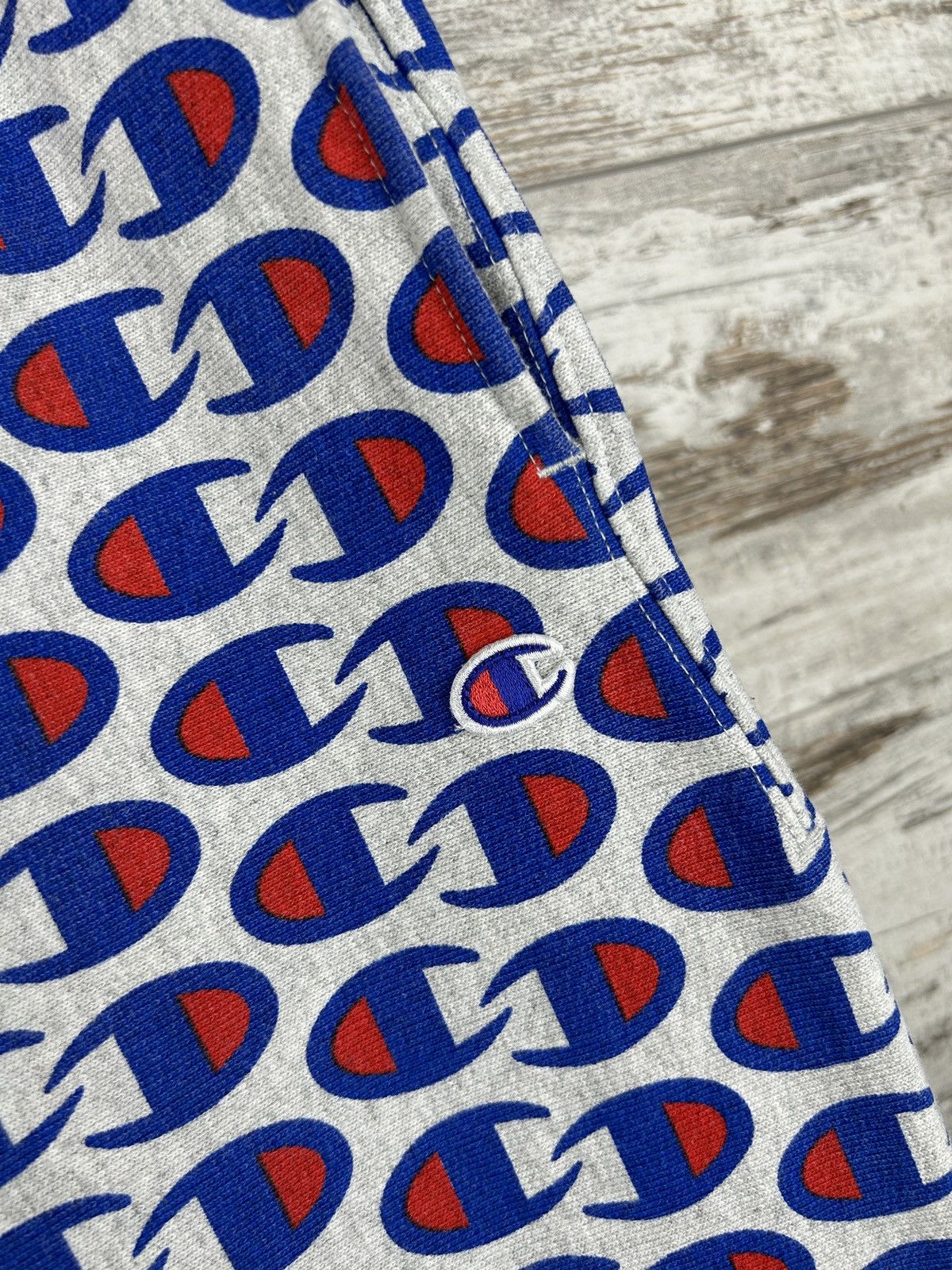 Champion × Vintage Mens Vintage Champion Monogram Sweatpants Reverse Weave Warm Size US 34 / EU 50 - 6 Thumbnail