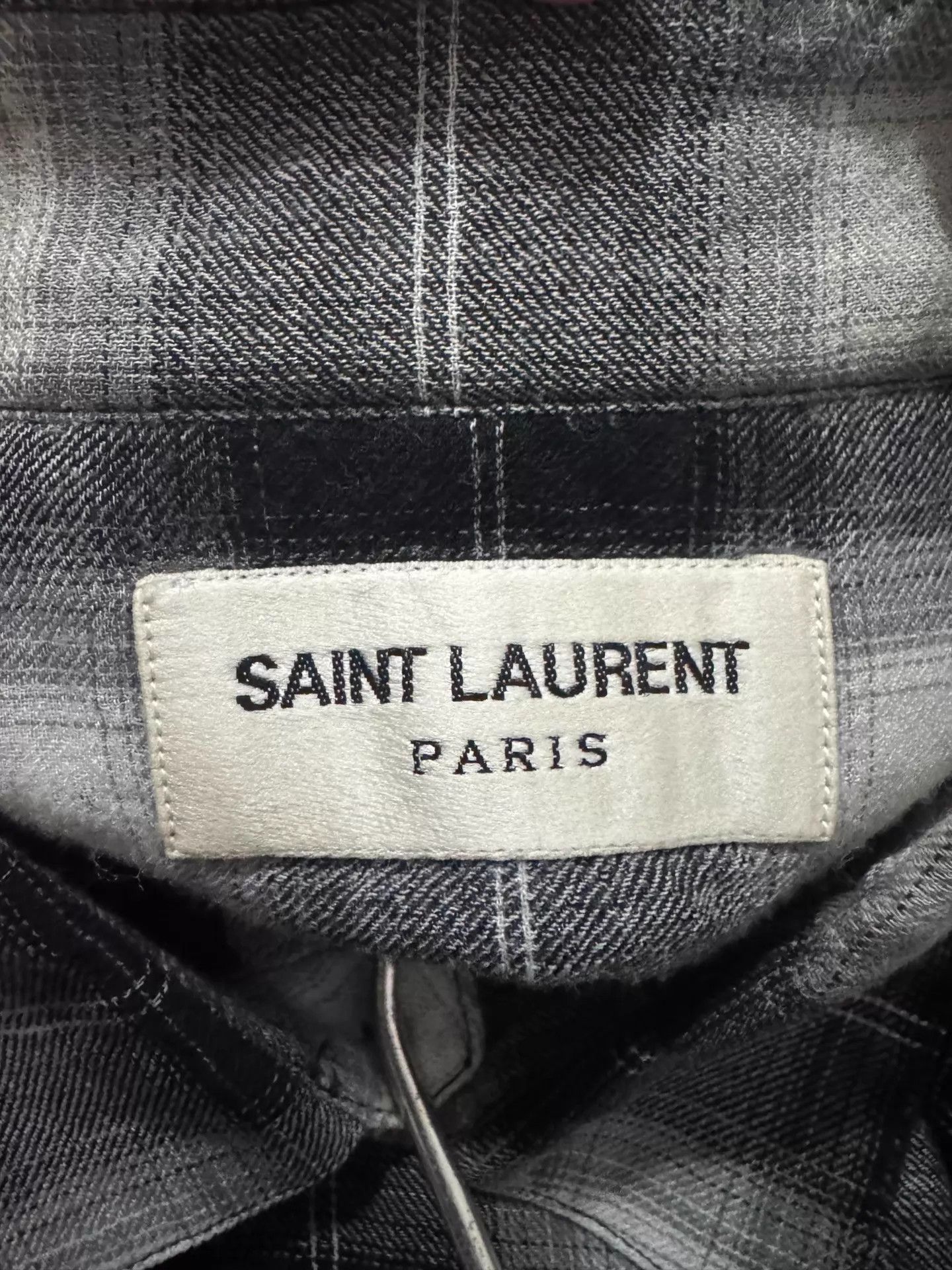 Saint Laurent Paris SLP 15FW Hedi Slimane Flannel Tartan Shirt 39 M Size US M / EU 48-50 / 2 - 5 Thumbnail