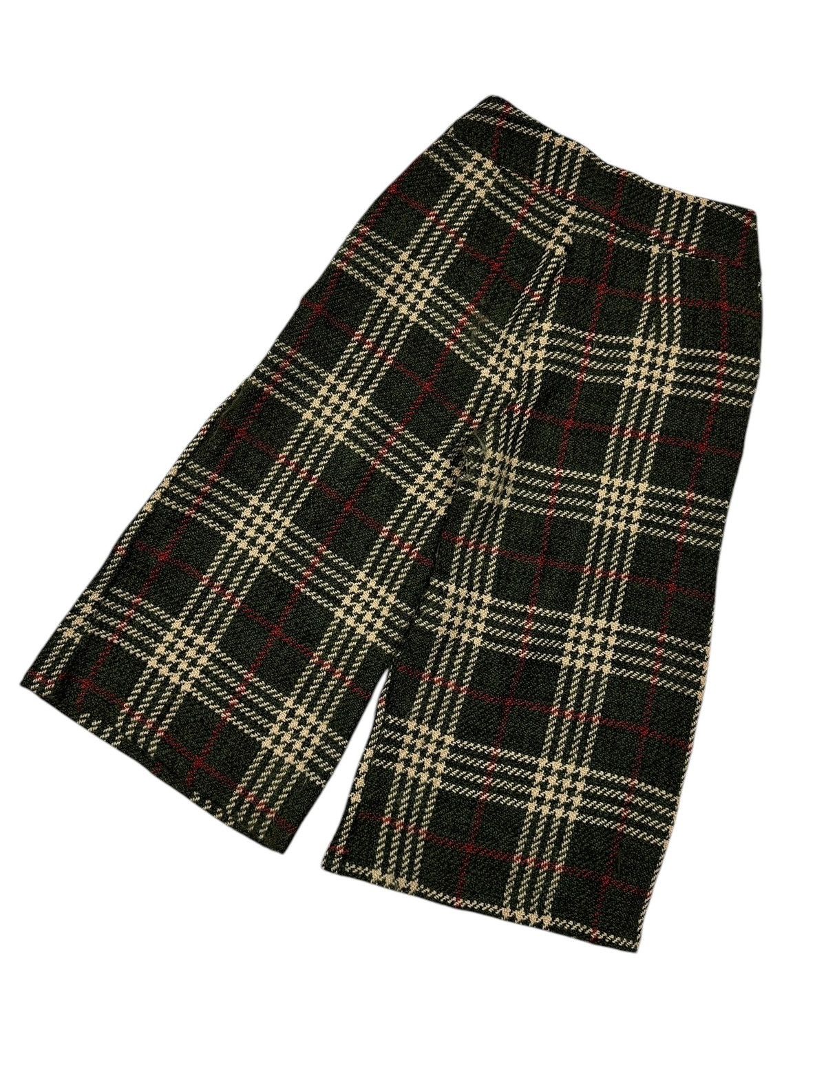 Japanese Brand × Vintage Vtg🔥Harem Tartan Green Ballon Pants Baggy Shorts Size 30" / US 8 / IT 44 - 11 Thumbnail
