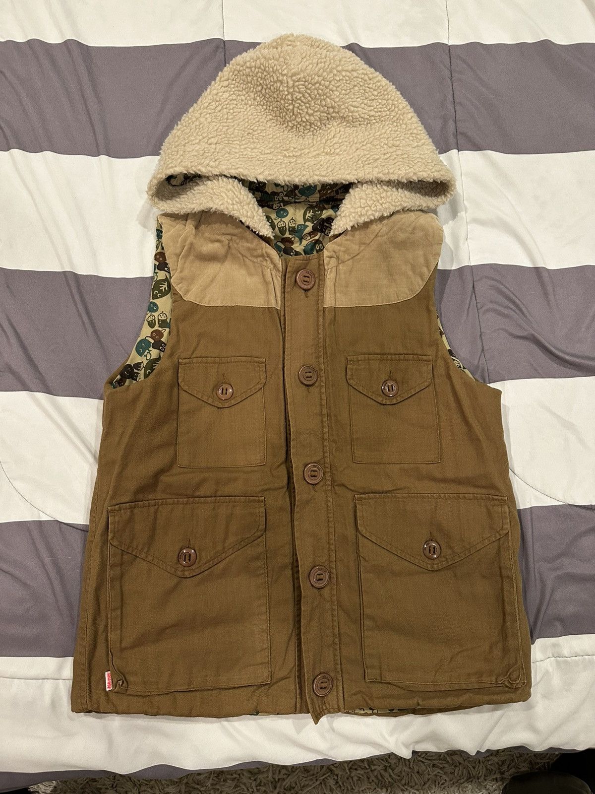 Ne-Net Ne-Net By Issey Miyake Reversible Sherpa Vest Size US S / EU 44-46 / 1 - 4 Thumbnail