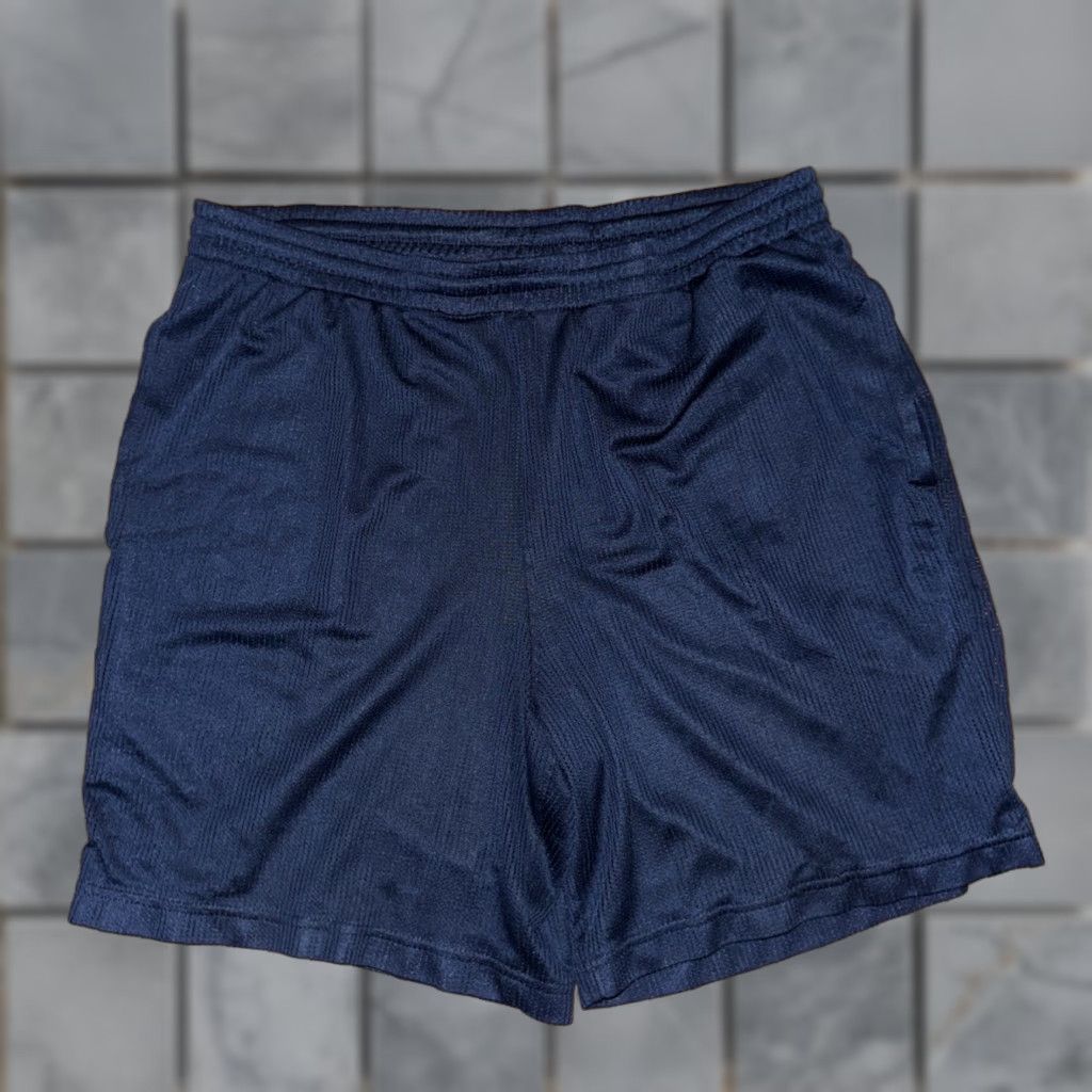 Starter VINTAGE Starter Athletic Gym Shorts Men M Navy Blue 34x8 Activewear Shorts Size US 31 - 1 Thumbnail