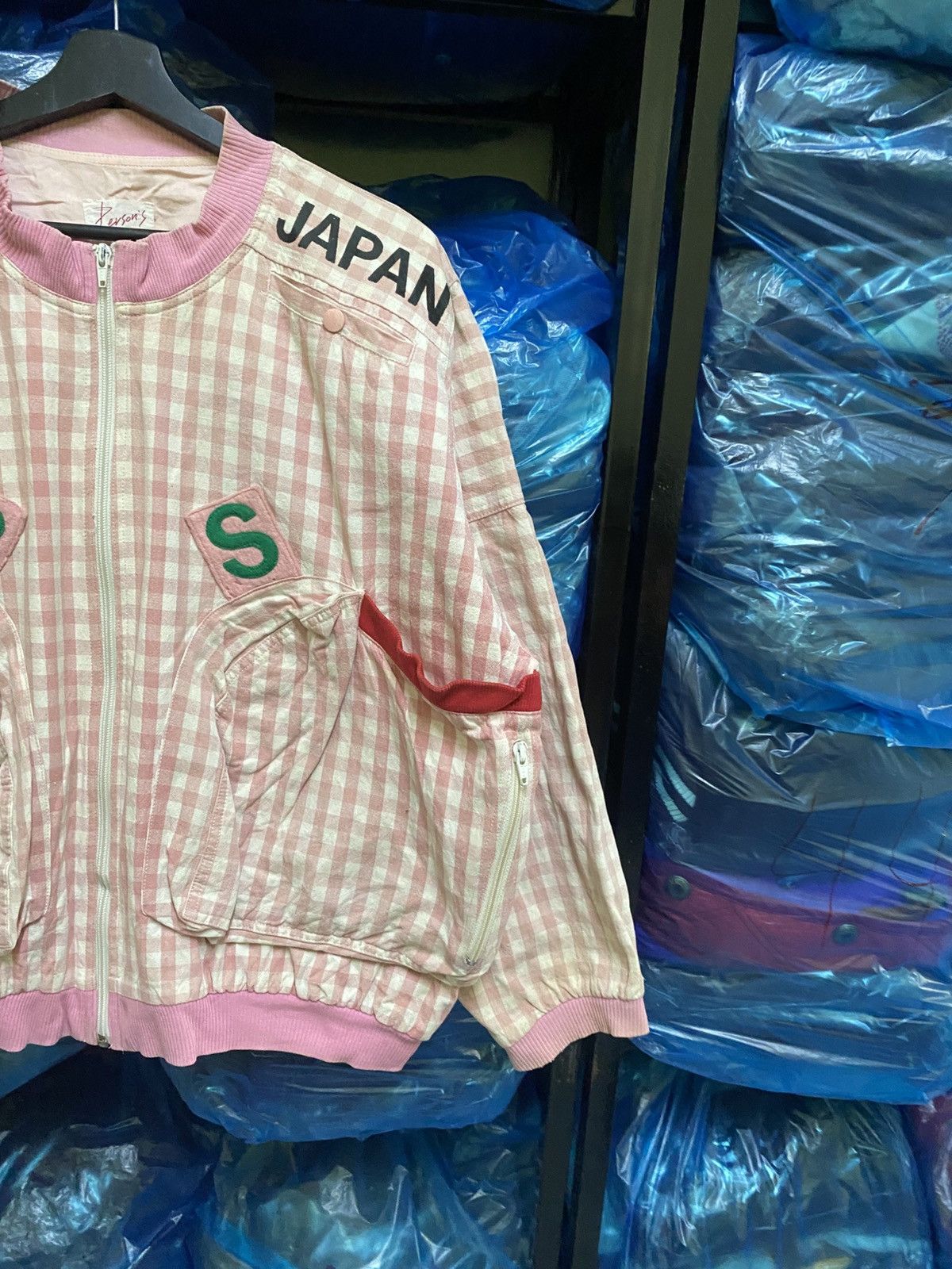 PERSON'S VINTAGE 80S PERSON CHECKER AVANT GARDE JACKET Size US L / EU 52-54 / 3 - 4 Thumbnail