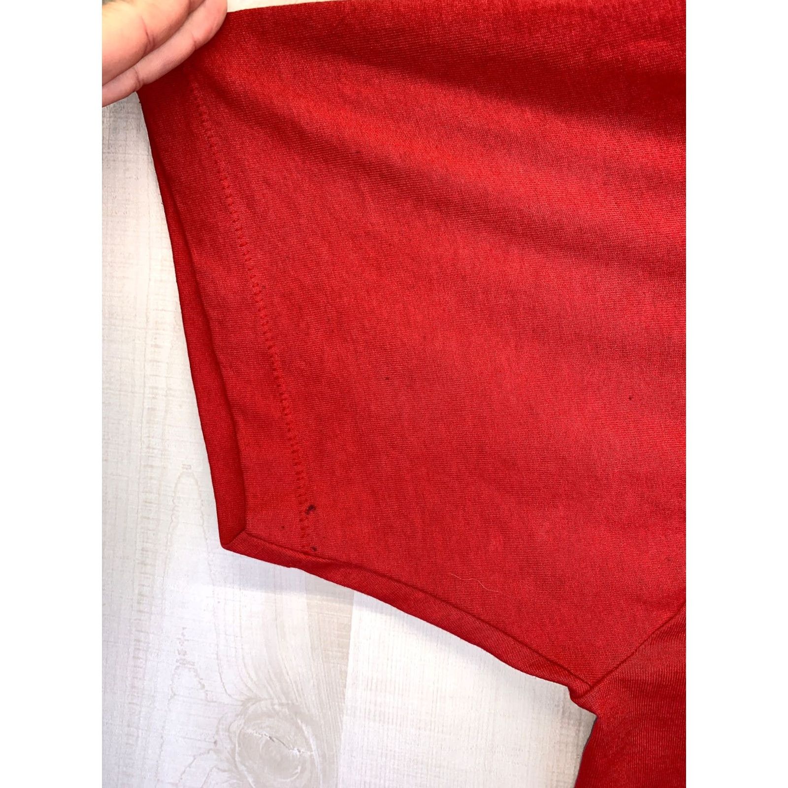 Vintage VINTAGE Screen Stars Chrysler Don Embroidered Red Mens Shirt XL Short Sleeve Graphic Tee 1980s Mens Size US XL / EU 56 / 4 - 6 Thumbnail