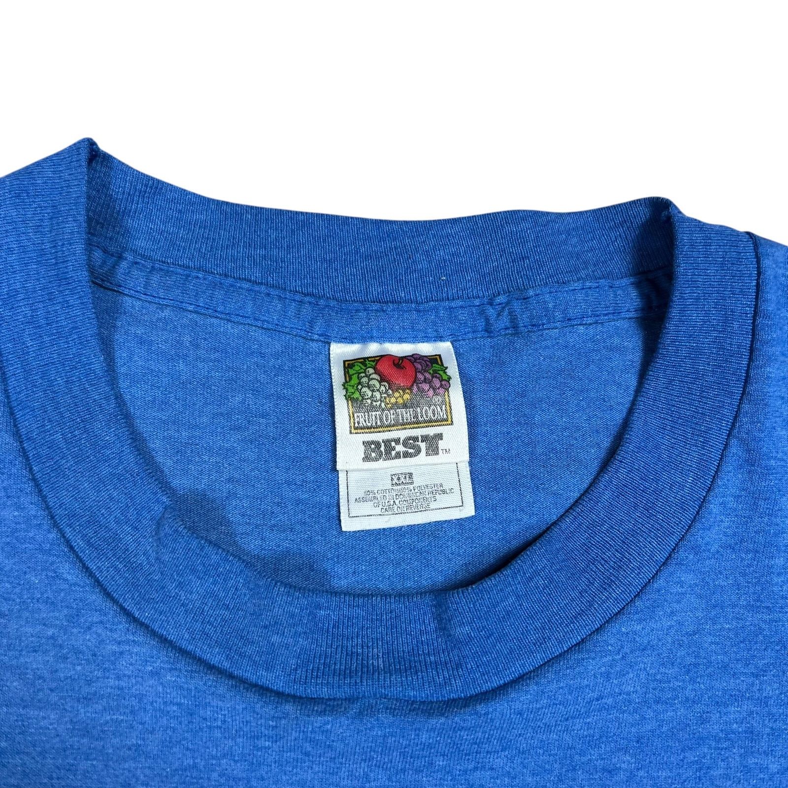 Fruit Of The Loom × Vintage Vintage 90s goodwill thrift store faded blue tee (XXL) Size US XXL / EU 58 / 5 - 7 Thumbnail