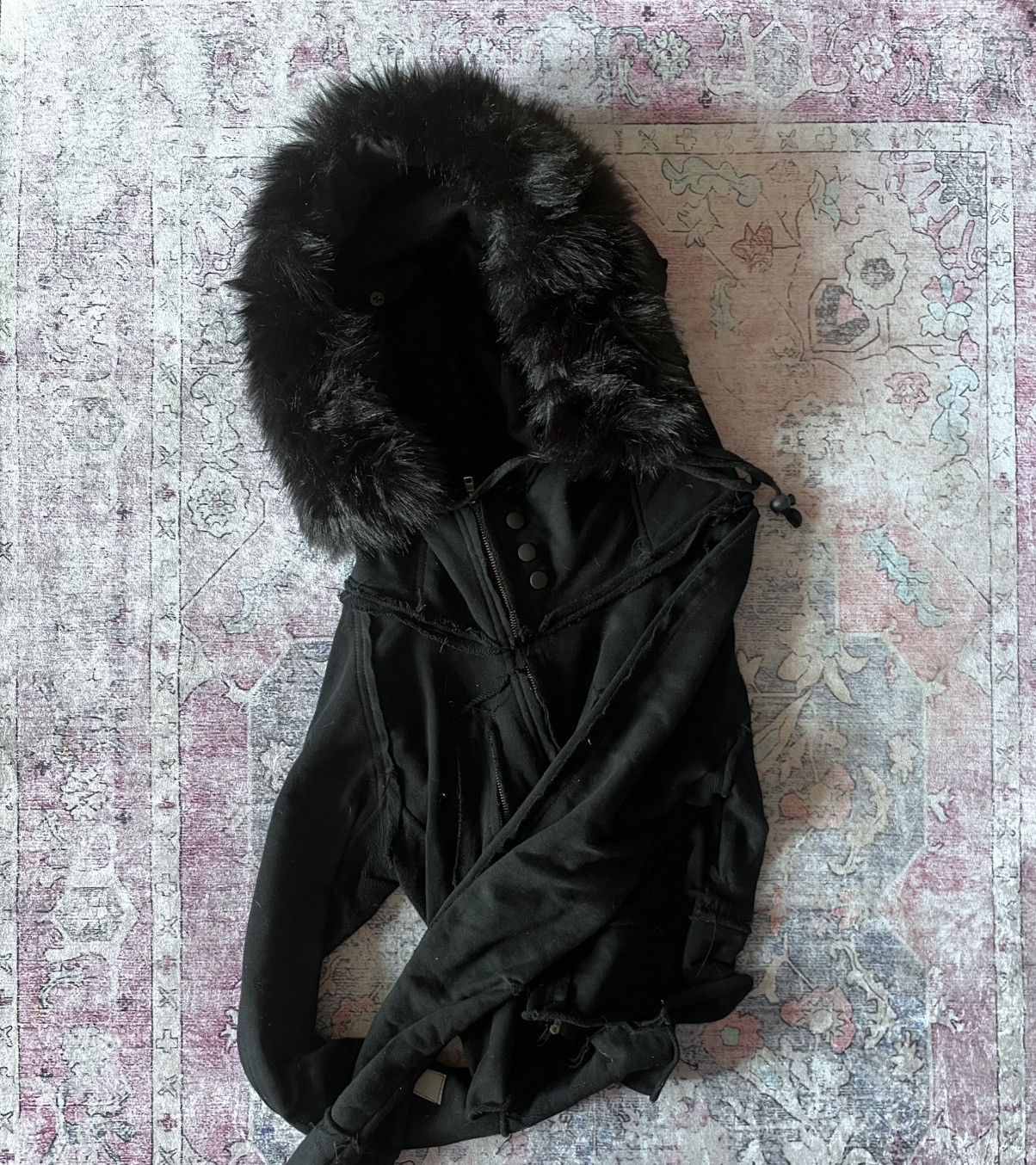 Other archive L.G.B type cropped zip hoodie with black fur Size US S / EU 44-46 / 1 - 2 Thumbnail