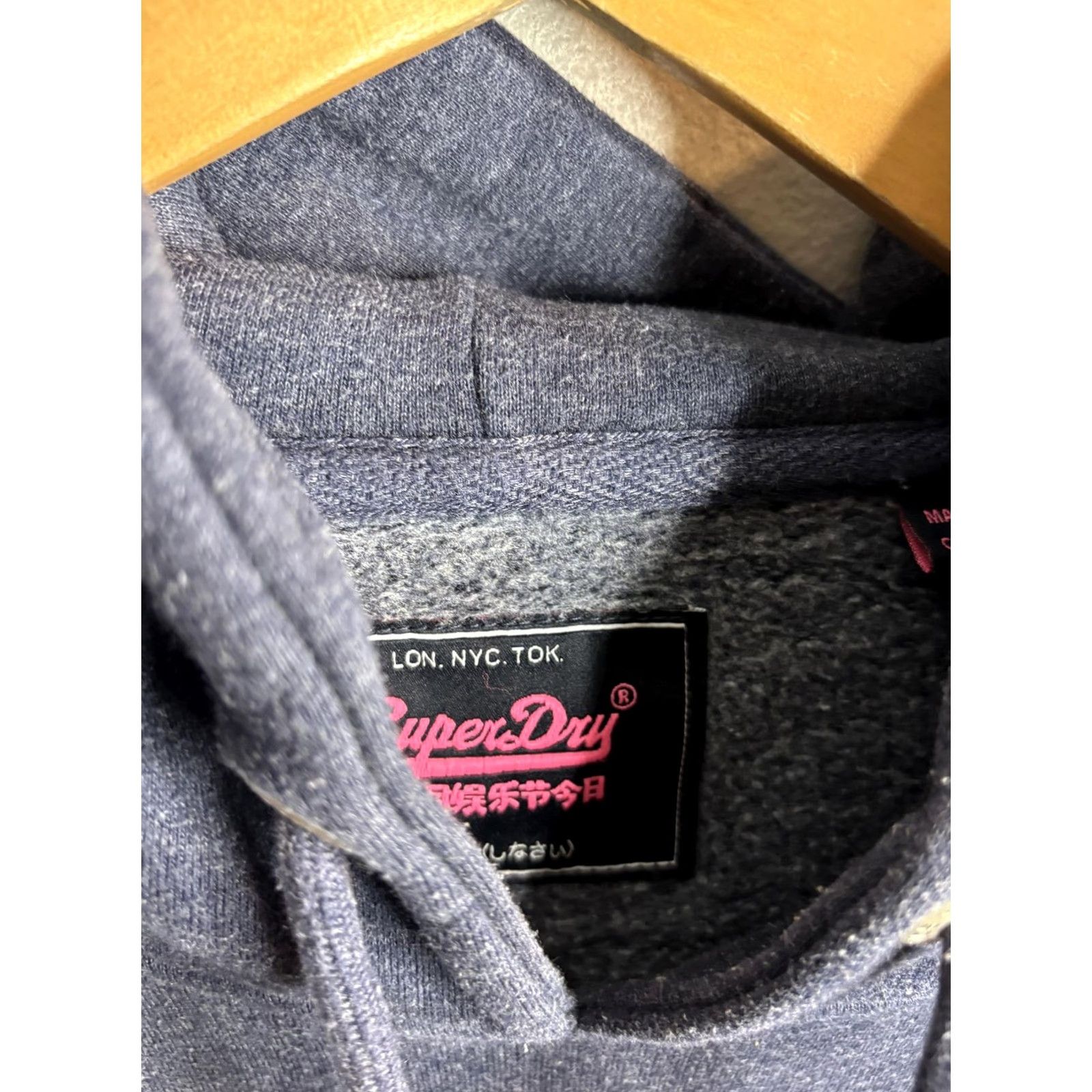Superdry VINTAGE Superdry Hoodie Womens Large Pullover Blue Graphic Japan Trademark Sweatshirt Size XL / US 12-14 / IT 48-50 - 3 Thumbnail