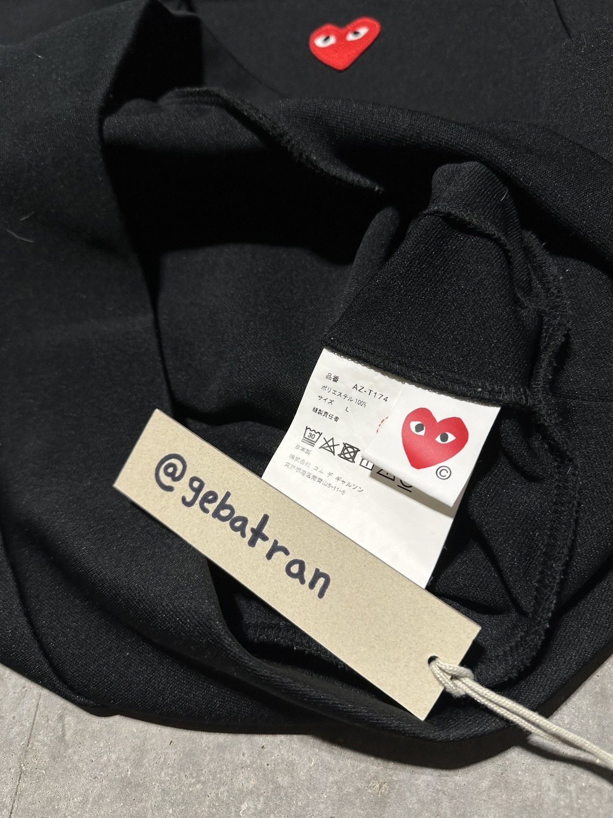 Comme des Garcons PLAY Comme Des Garçons Play Hoodie Black Large Size US L / EU 52-54 / 3 - 4 Thumbnail