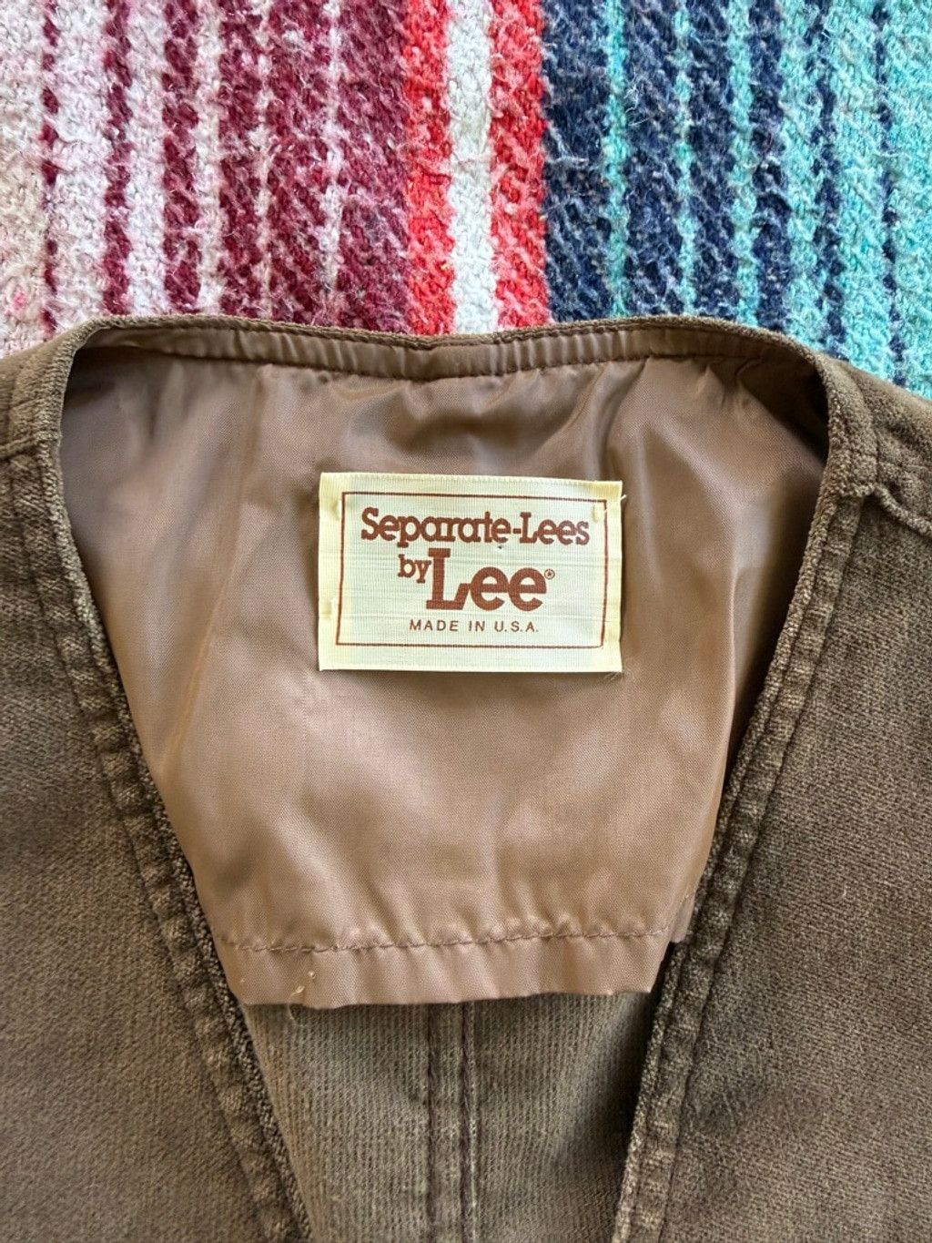 Lee 70s Lee Brown Brushed Cotton Vest M Size US M / EU 48-50 / 2 - 5 Thumbnail
