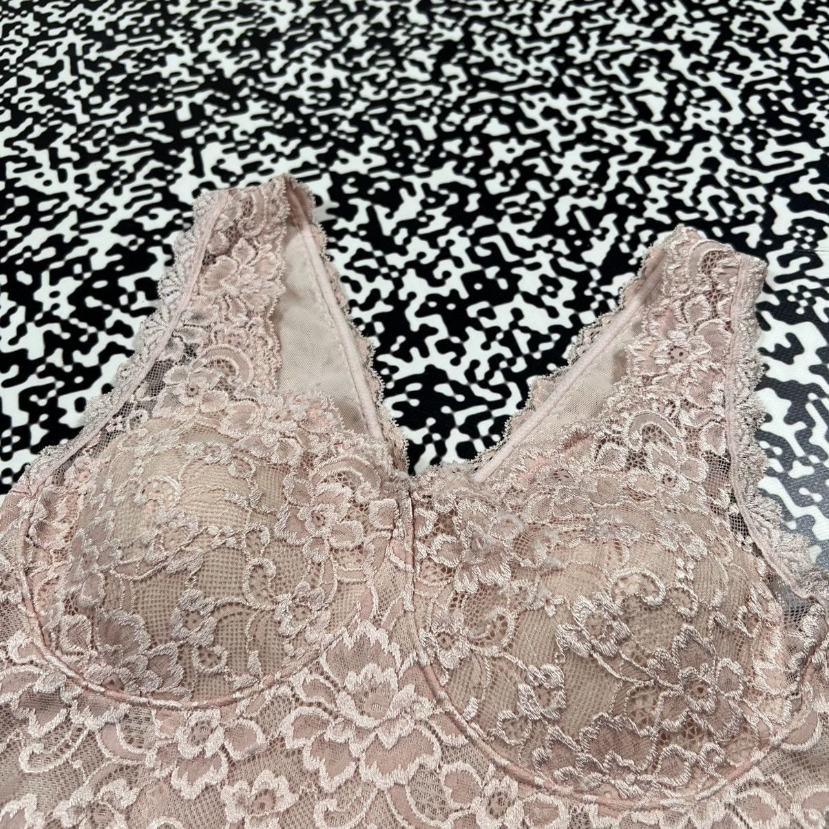 Japanese Brand Vintage Y2K Sexy Mesh Floral Style Retro Tank Top Sleeveless Size S / US 4 / IT 40 - 7 Thumbnail