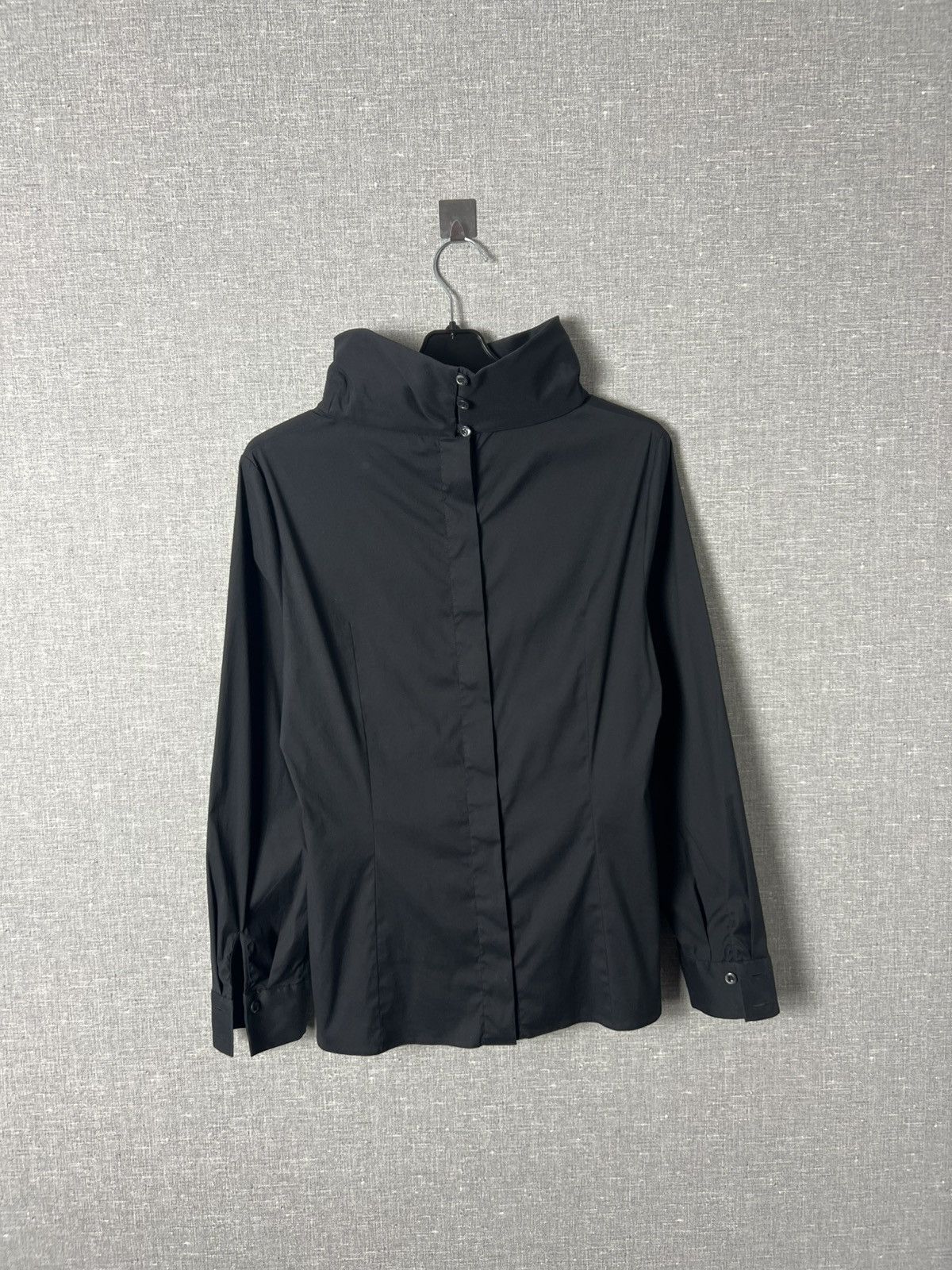 Prada Prada High Neck Long Sleeve Blouse Shirt Back Button Detail Size M / US 6-8 / IT 42-44 - 12 Thumbnail