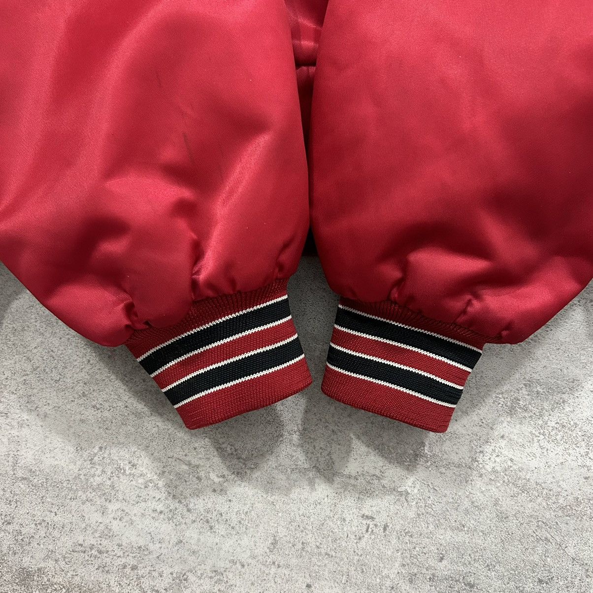 Chalk Line × NBA × Vintage VTG 90s NBA CHICAGO BULLS SATIN BOMBER JACKET SPELL OUT Size US XL / EU 56 / 4 - 9 Thumbnail