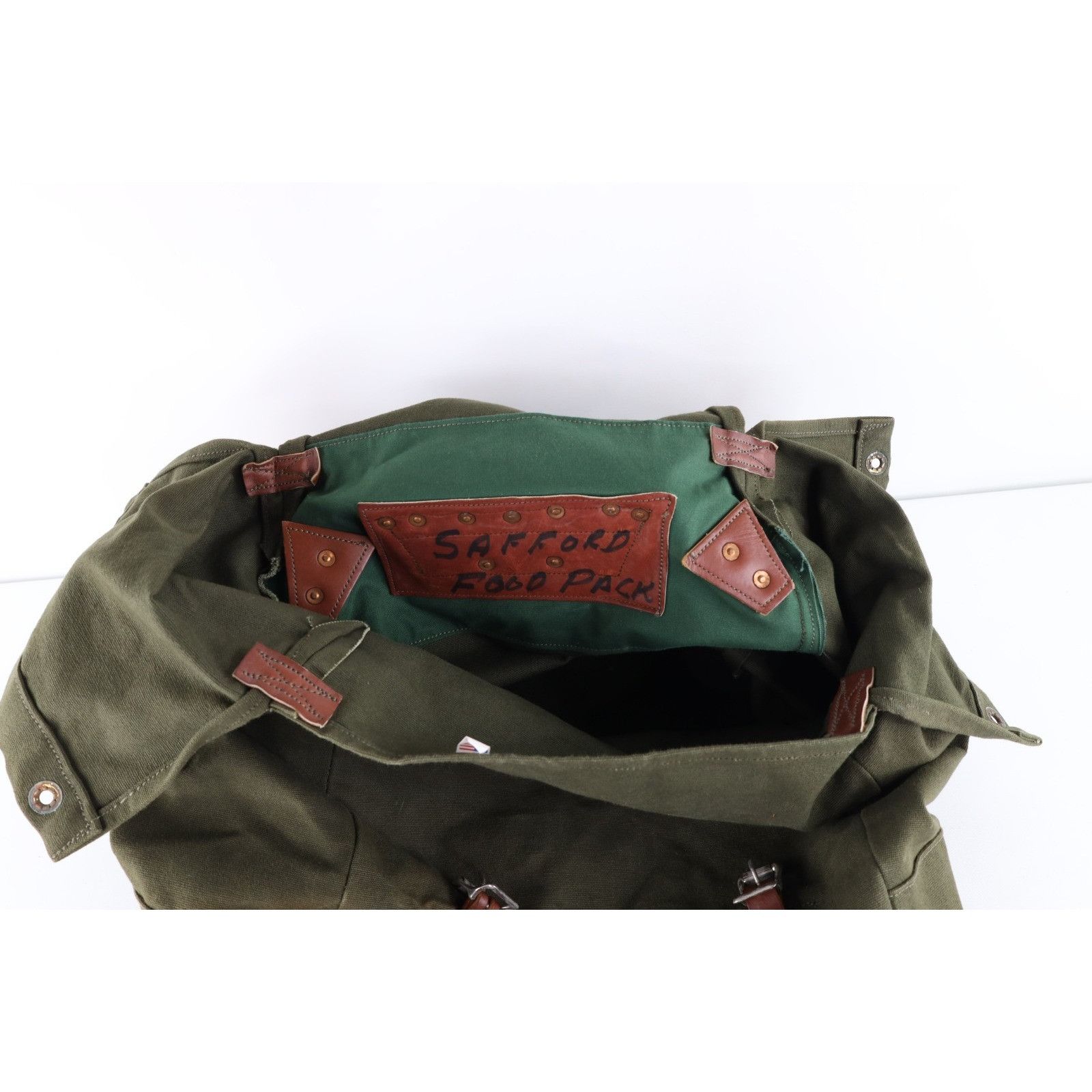 Duluth Pack Vintage Duluth Pack Canvas Leather Safford Food Pack Bag Size ONE SIZE - 14 Thumbnail