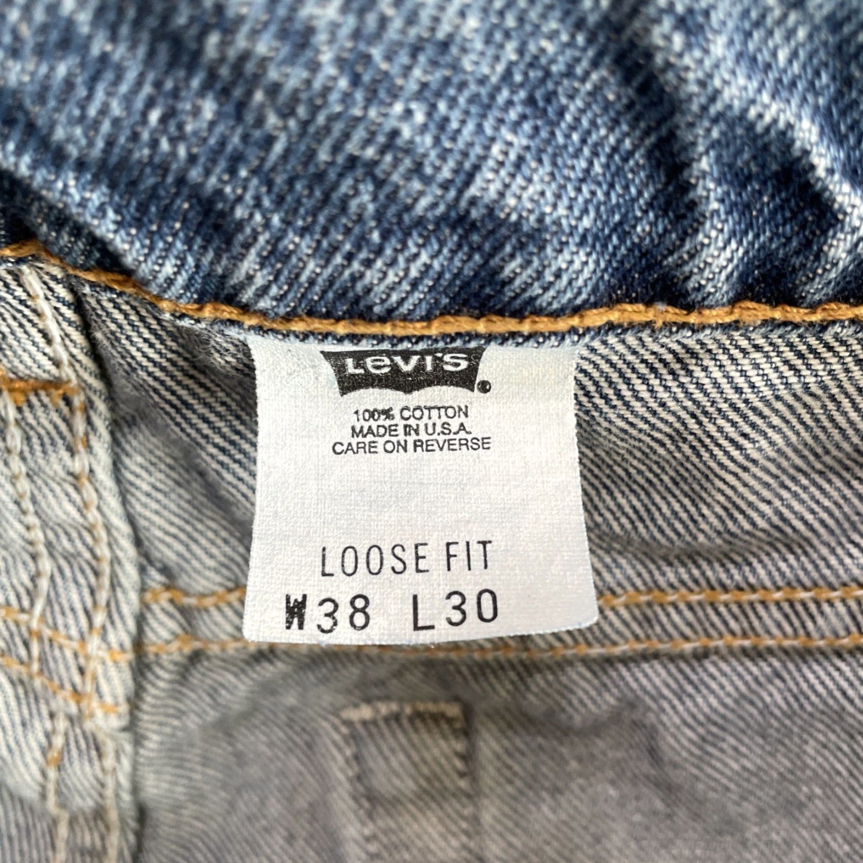 Levi's VINTAGE Levi's 545 Loose Fit Jeans 38x30 Blue USA Mens Size US 38 / EU 54 - 2 Thumbnail