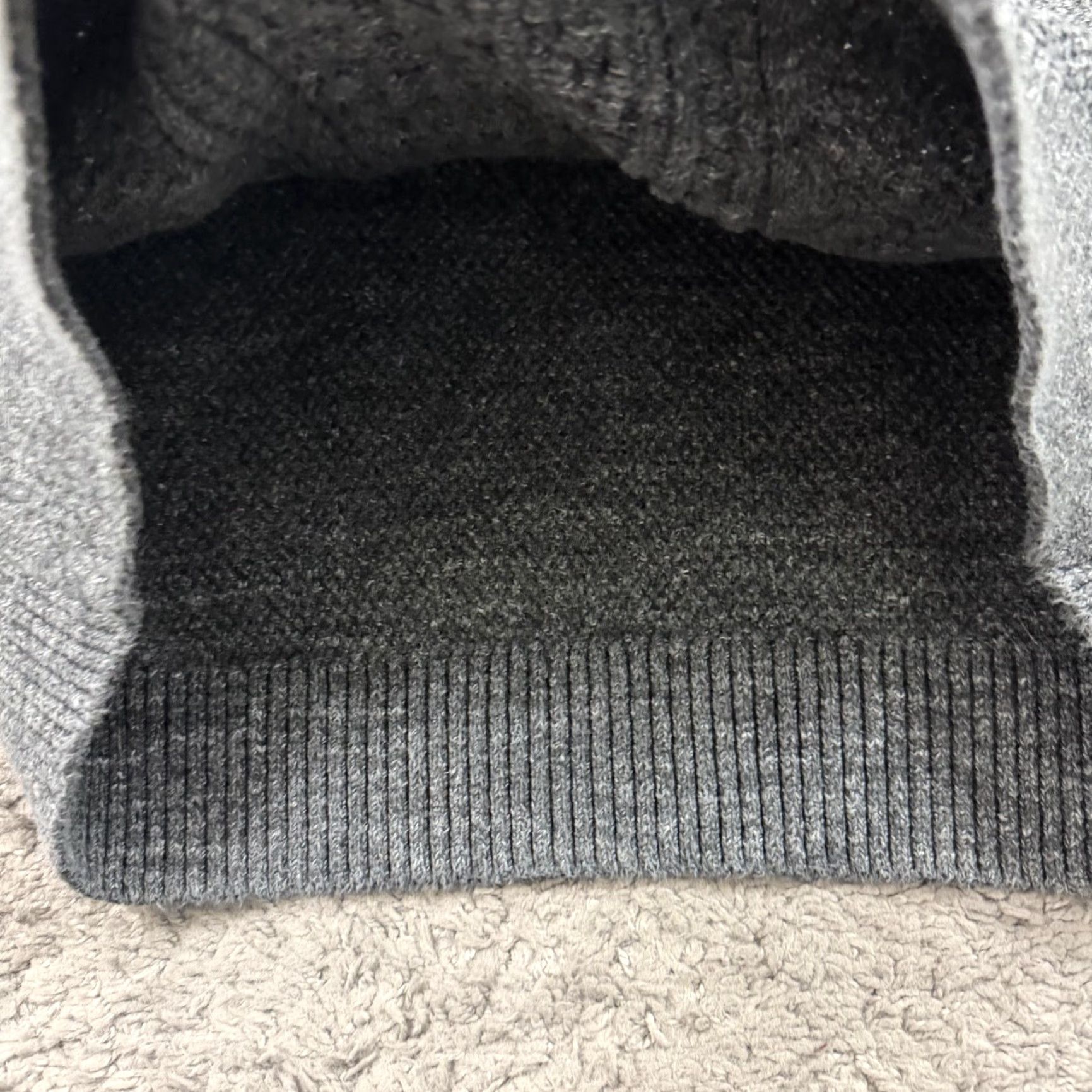 Gap Gap Mens XL Gray Cable-Knit Pullover Crew Neck Sweater - Breathable Cotton Blend, Regular Fit, Casual Vintage: No, Gap Size US XL / EU 56 / 4 - 3 Thumbnail
