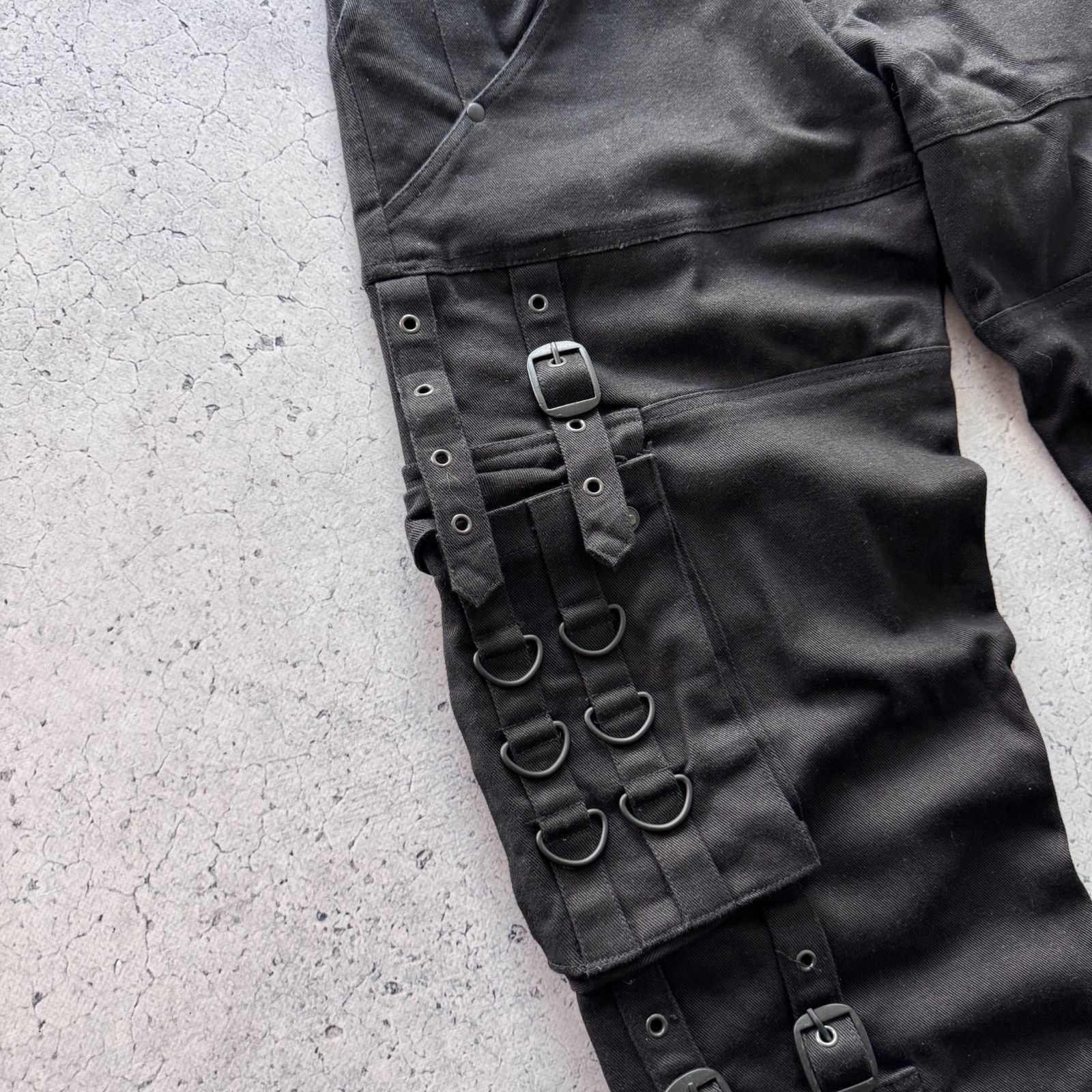 Tripp NYC Gothicana Bandage Cargo Y2K Pants Avantgarde Vintage Size US 32 / EU 48 - 5 Thumbnail