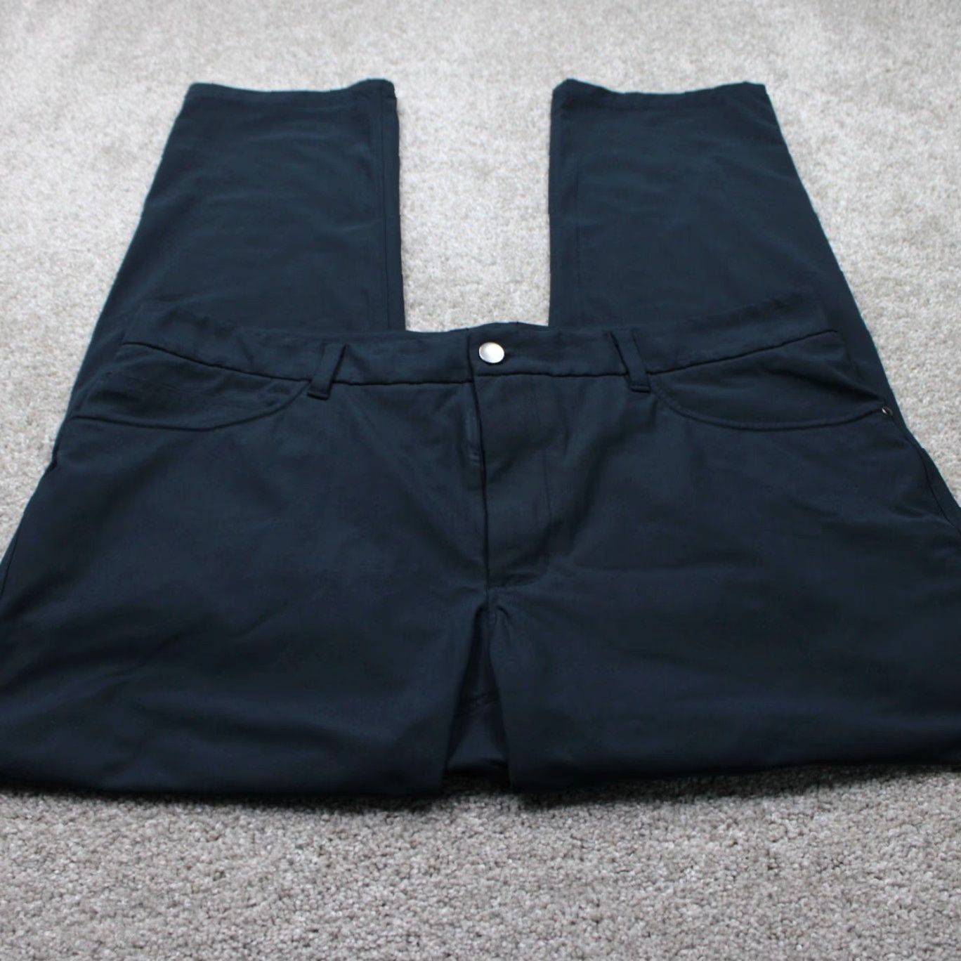 Vintage CRZ YOGA Mens 36 Blue Polyester Straight Leg Inseam 30" Athletic Golf Pants Size US 36 / EU 52 - 2 Thumbnail
