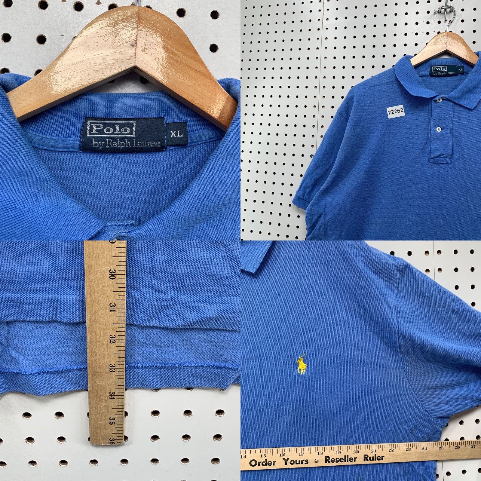 Ralph Lauren Ralph Lauren Shirt Mens XL Blue Polo Yellow Pony 25x31 Casual Collared Size US XL / EU 56 / 4 - 8 Thumbnail
