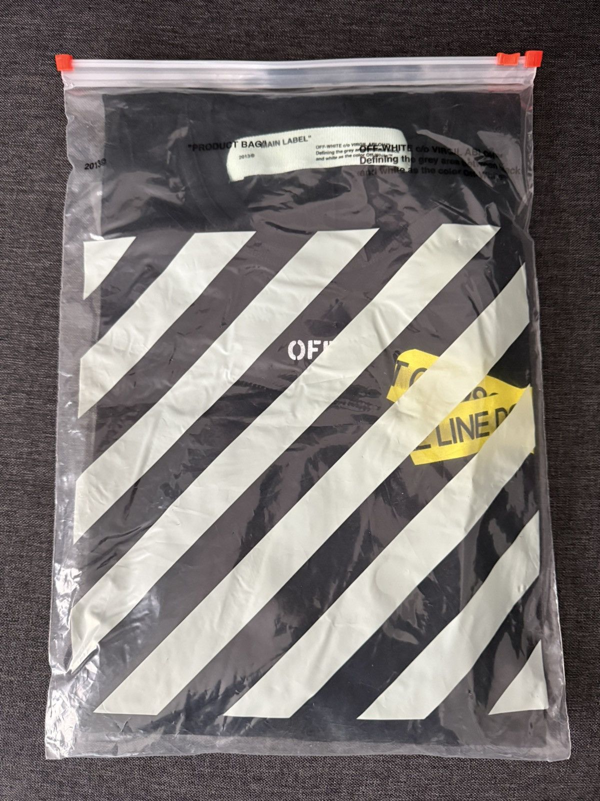 Supreme Off-White Firetape Long Sleeve Tee Size US M / EU 48-50 / 2 - 1 Thumbnail