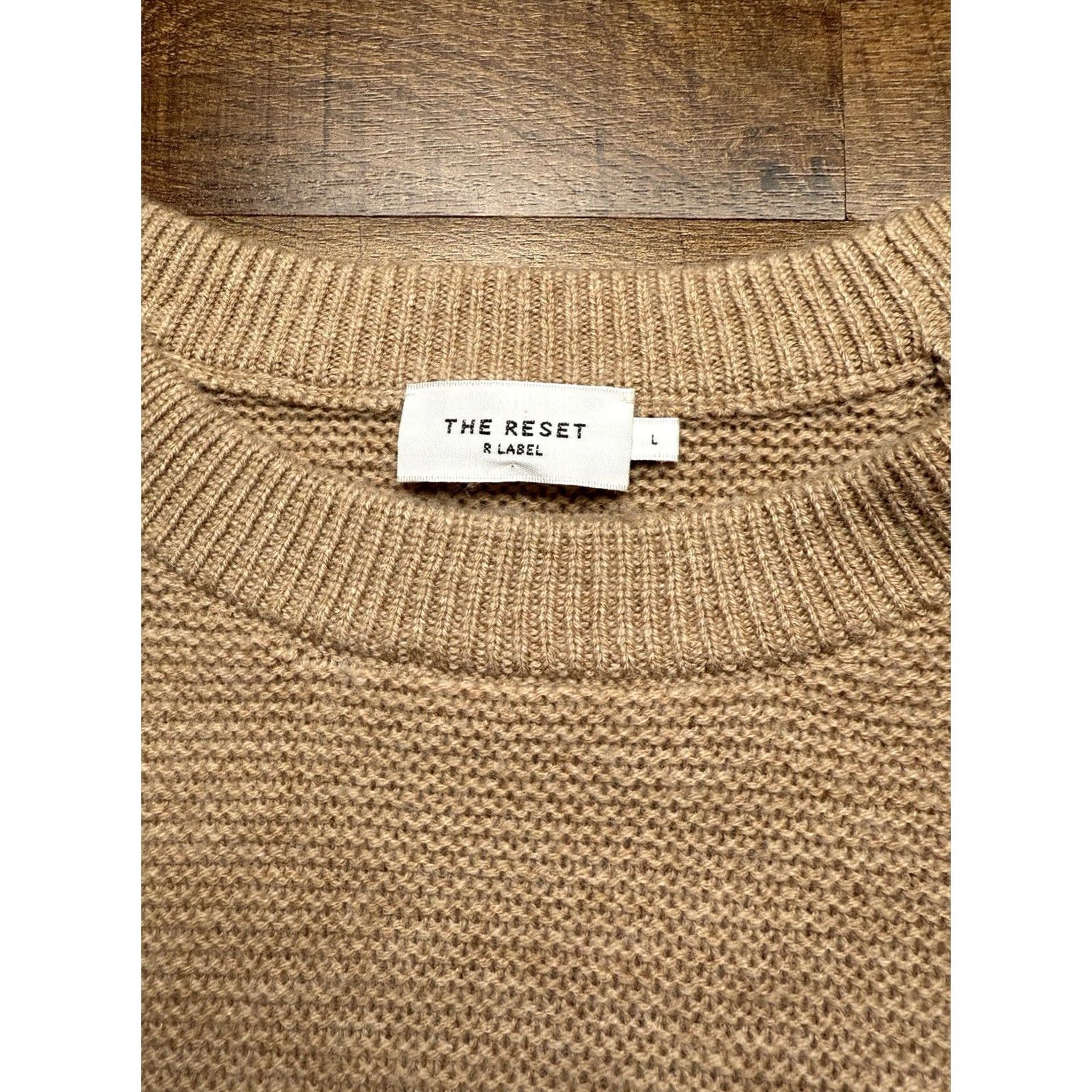 Vintage VINTAGE? No. The Reset Cozy Knit Sweater – Luxurious Wool & Cashmere Crew? Size L / US 10 / IT 46 - 3 Thumbnail