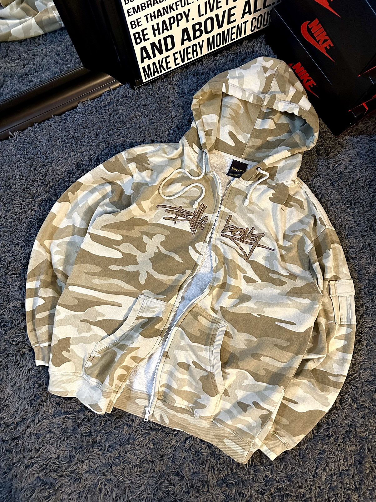 Billabong Y2K Billabong Full Zip Up Hoodie Size US L / EU 52-54 / 3 - 2 Thumbnail