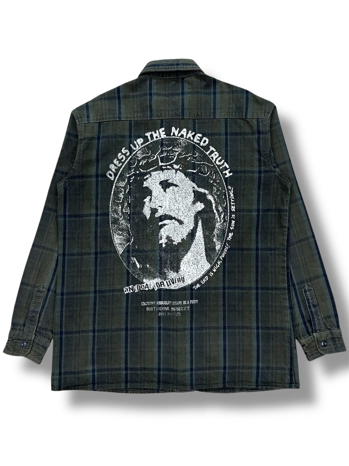Japanese Brand Covert Org by Fuudobrain Anarchy Plaid Button Ups Shirt Size US M / EU 48-50 / 2 - 1 Thumbnail