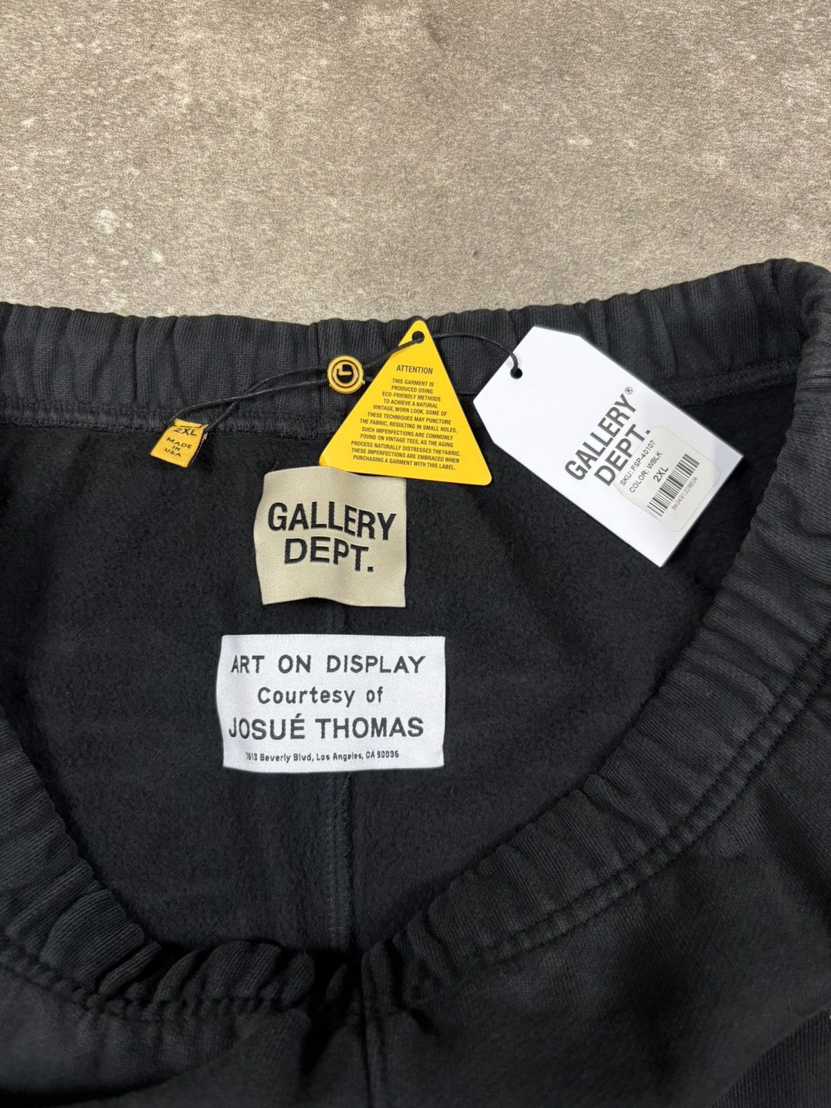 Gallery Dept. Gallery Dept Sweatpants Washed Black Size US 38 / EU 54 - 10 Thumbnail