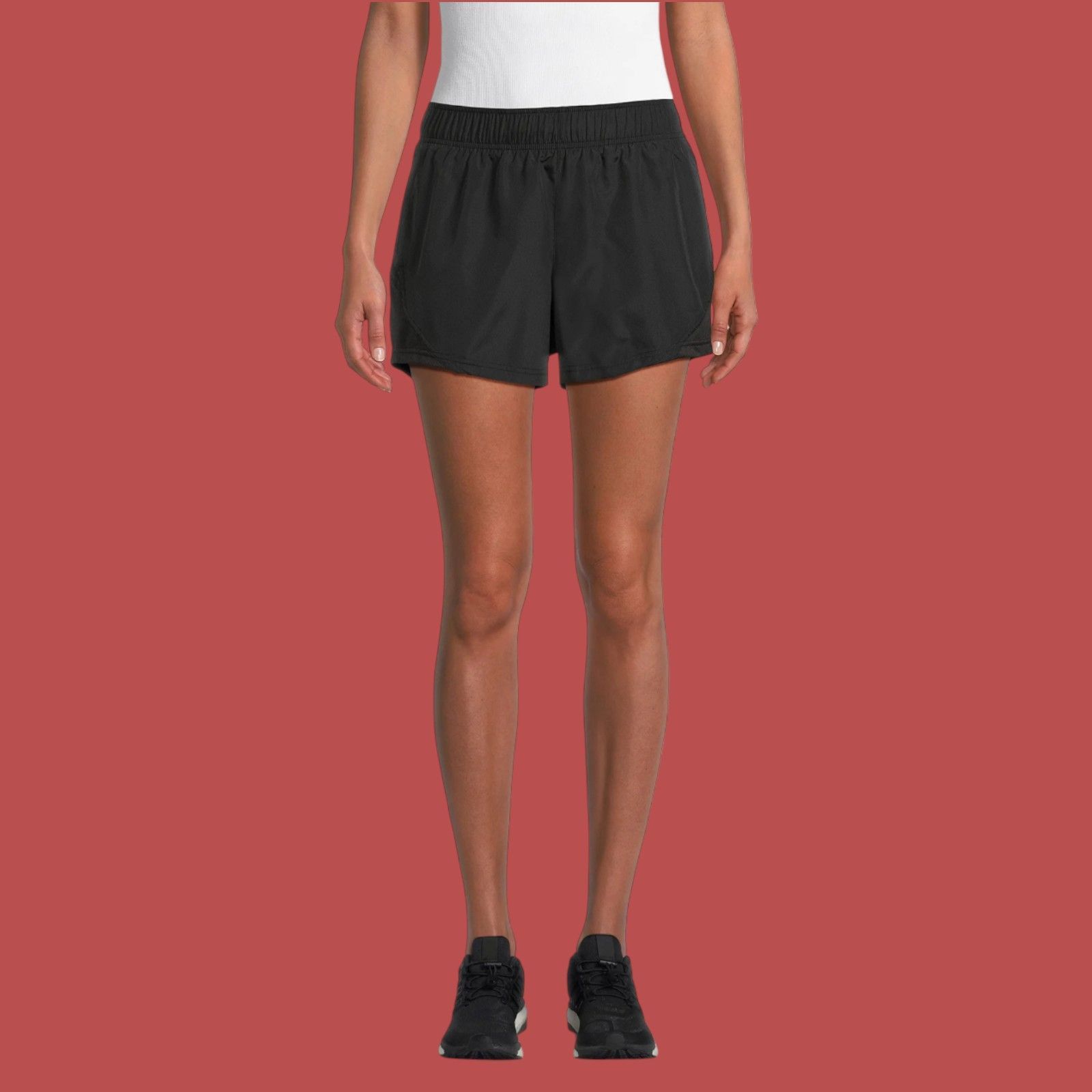 Athletic Works Athletic Works - Women's Running Short - Black - Extra Large Size 39" - 1 Thumbnail