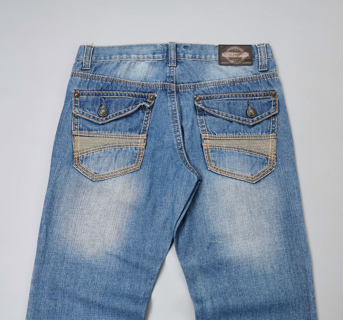 Jean Royal Premium Light Denim Jeans Size US 34 / EU 50 - 2 Thumbnail