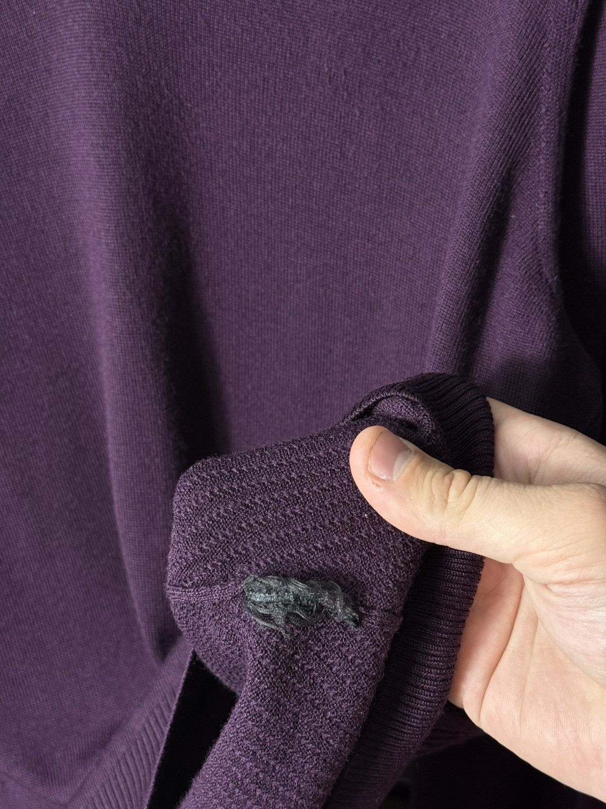 Porsche Design Porsche Design Wool Sweater V Neck Purple Mens Italy luxury Size US L / EU 52-54 / 3 - 10 Thumbnail