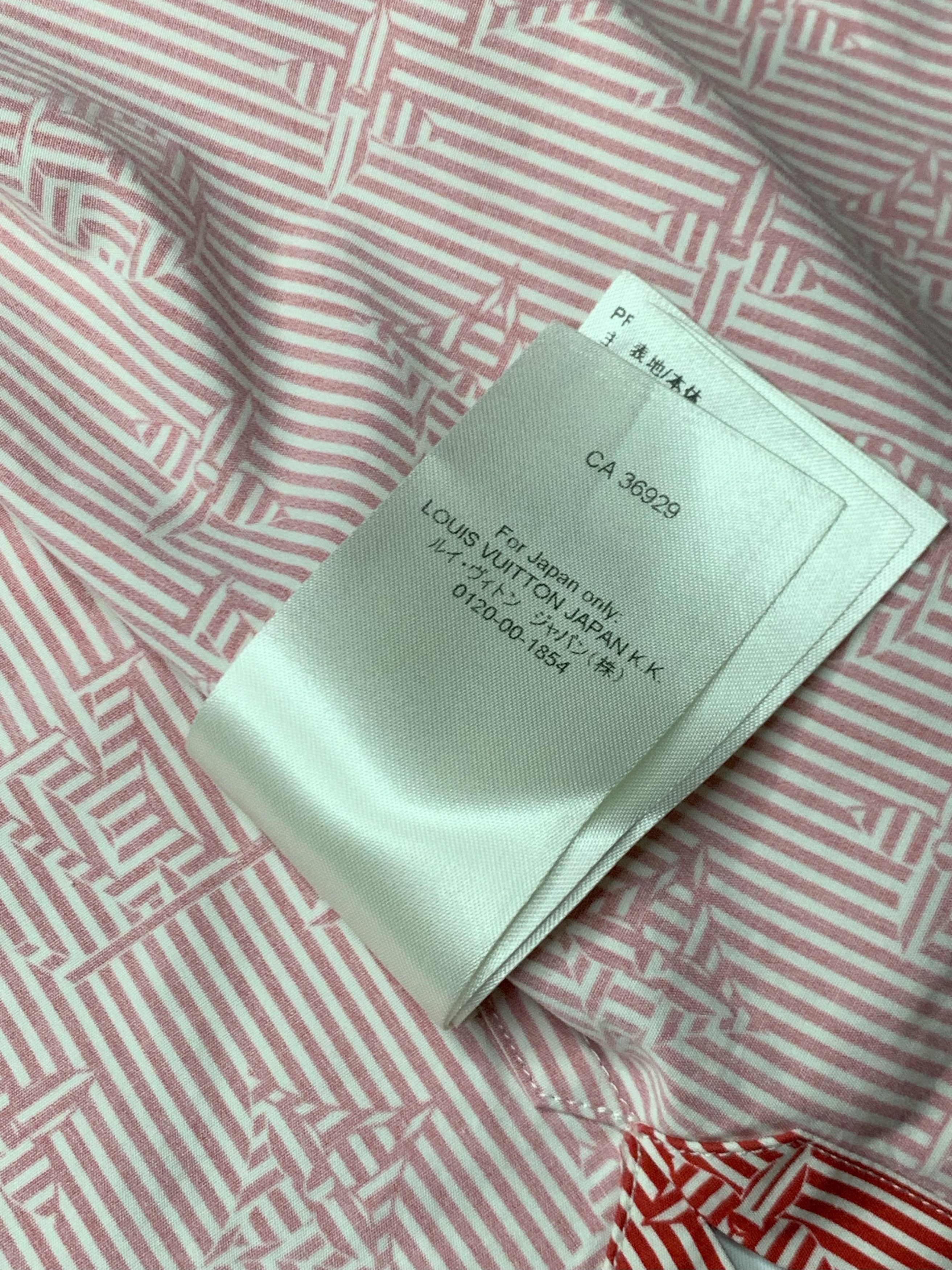 Louis Vuitton LV Signature Stripe Monogram Shirt (M) Size US M / EU 48-50 / 2 - 7 Thumbnail