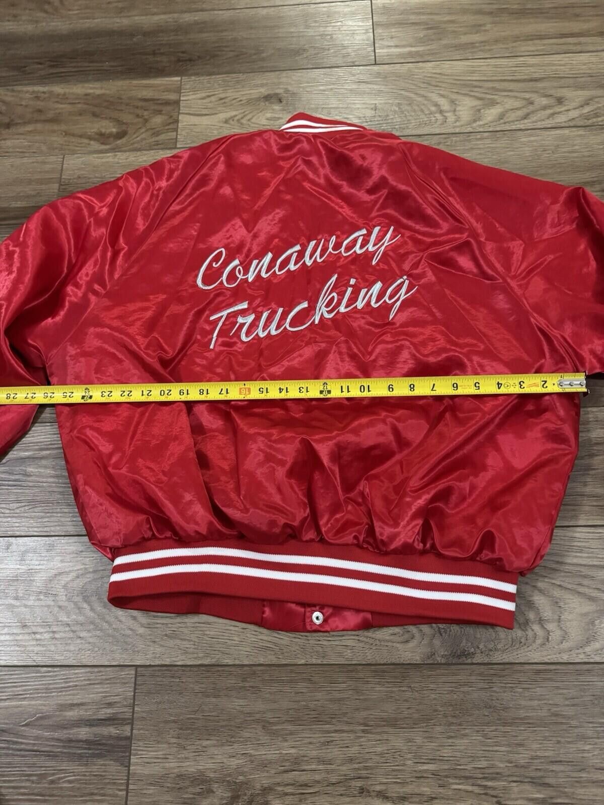 Other Vintage 70s 80s Trucking Red Satin Bomber Snap Jacket XXL Size US XXL / EU 58 / 5 - 8 Thumbnail