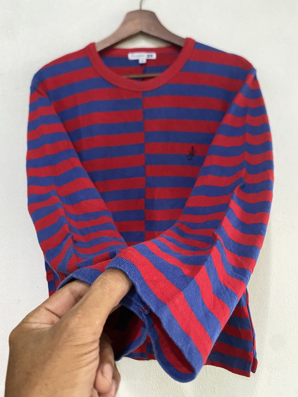 JW Anderson × Uniqlo Blue Striped Long Sleeve T Shirt Size US M / EU 48-50 / 2 - 8 Thumbnail