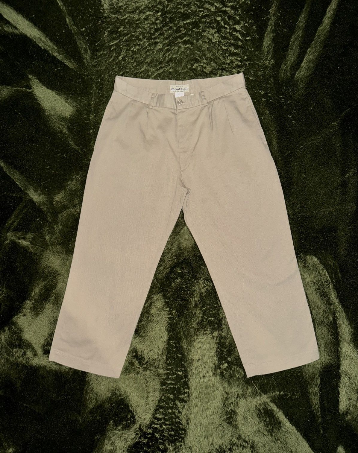 Montbell [90] mont bell japan two tucked washed cotton chino pants Size US 33 - 1 Thumbnail