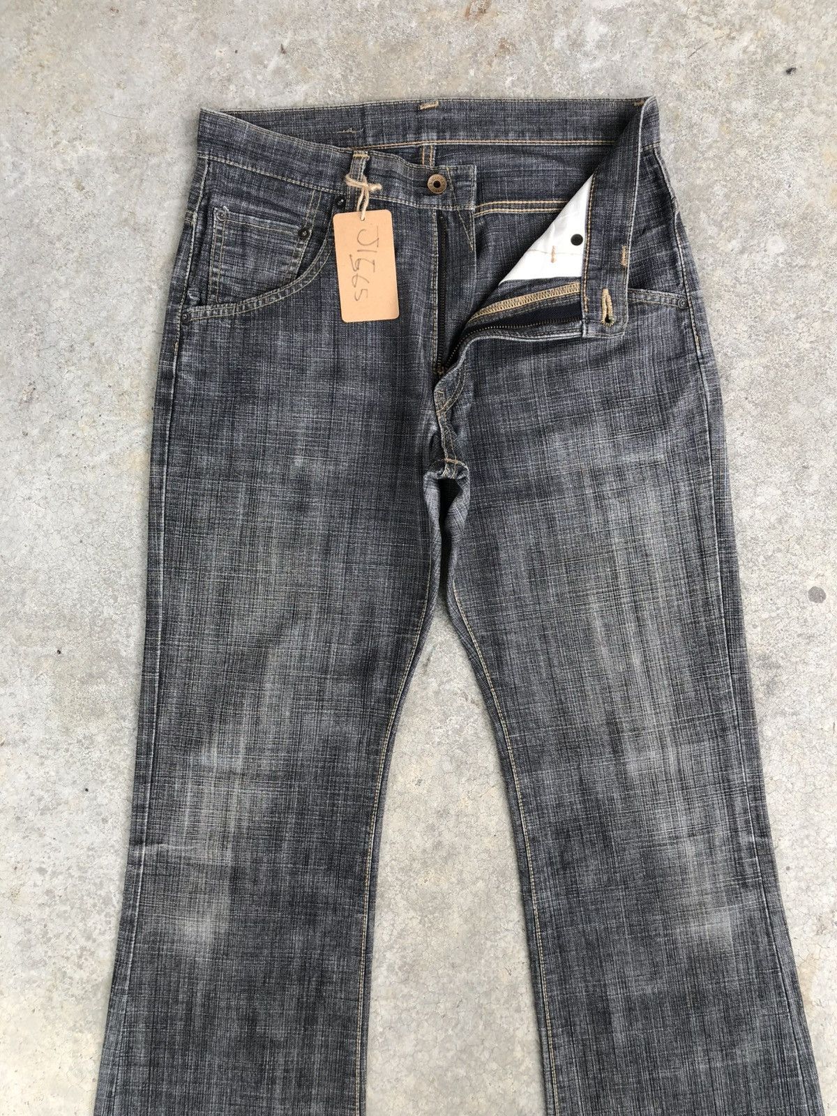 If Six Was Nine Edwin Flare Jeans Distressed Jeans Loose Size US 31 - 3 Thumbnail