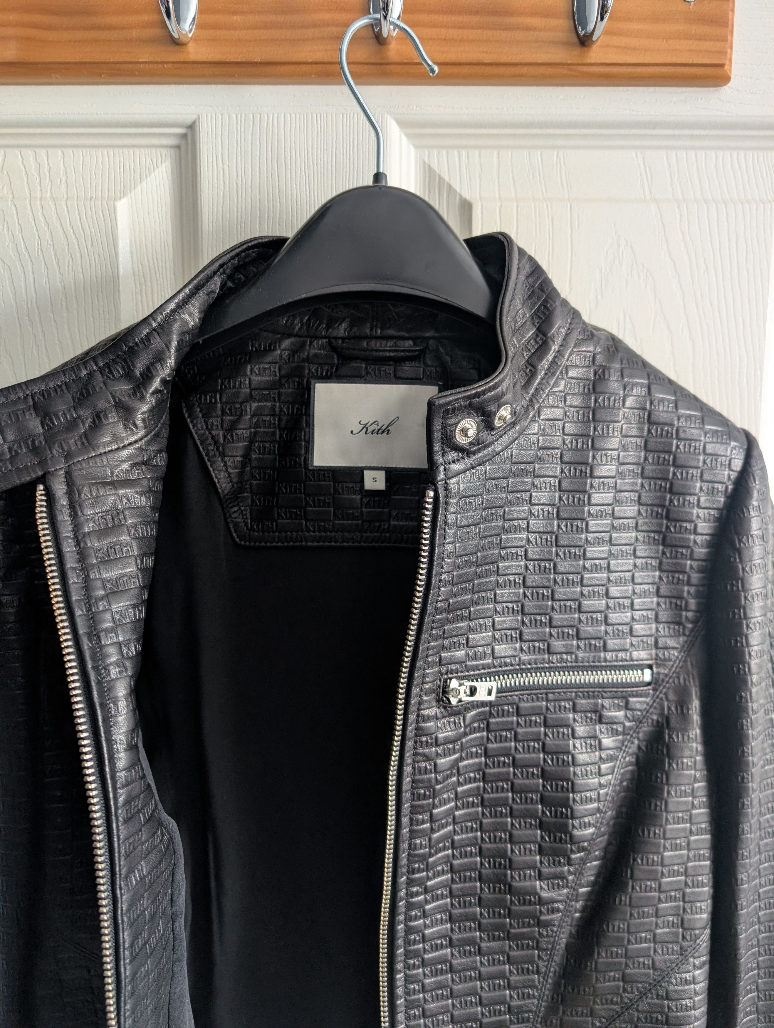 Kith Lisa for Kith Women Nikita Monogram Leather Zip Top Size S / US 4 / IT 40 - 3 Thumbnail