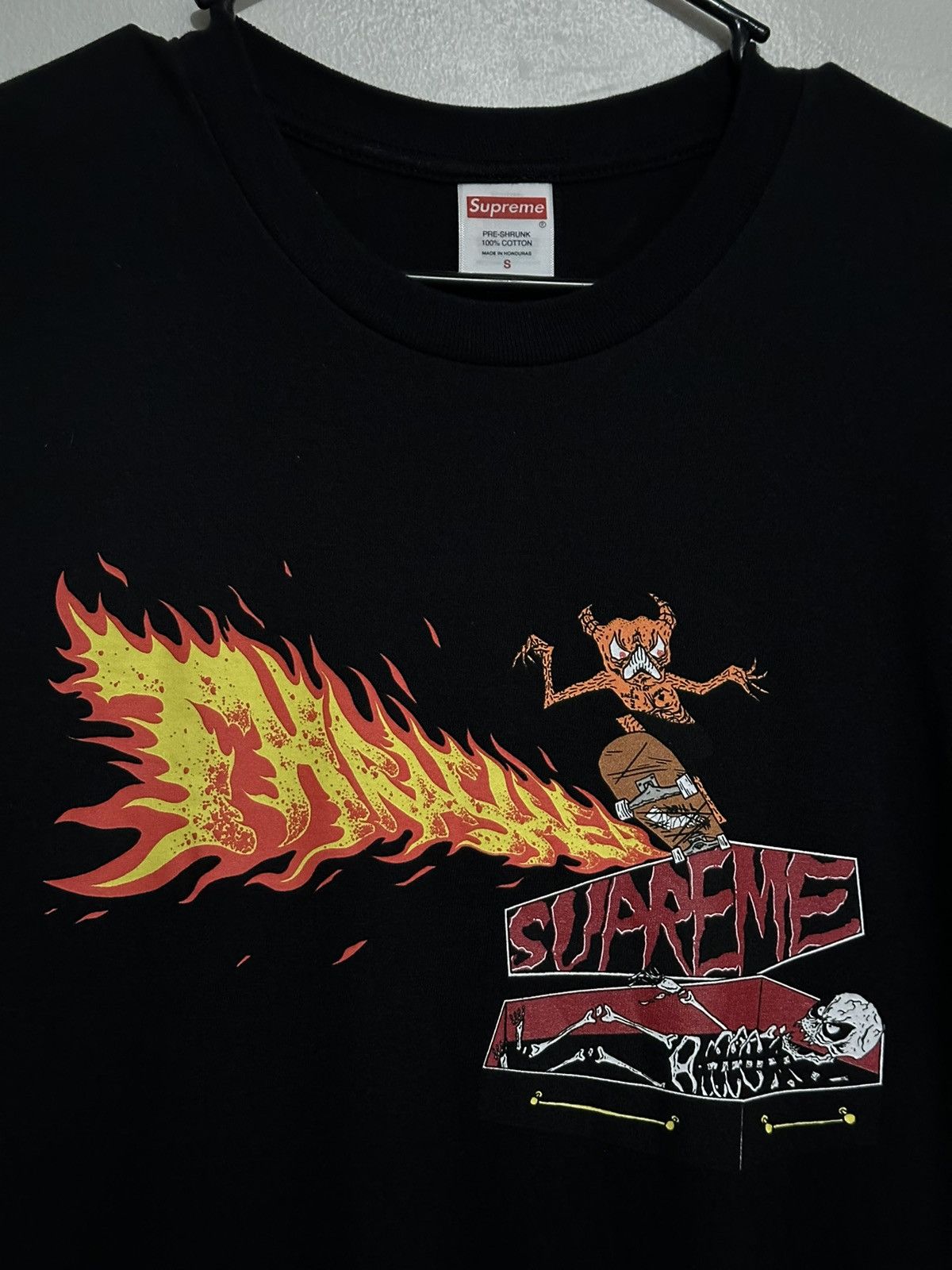 Supreme × Thrasher Supreme Thrasher Back Tail Tee Size US S / EU 44-46 / 1 - 2 Thumbnail