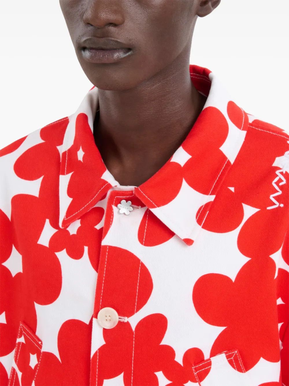 Marni o1w1db10526 Button Ups in Red Size US L / EU 52-54 / 3 - 6 Thumbnail