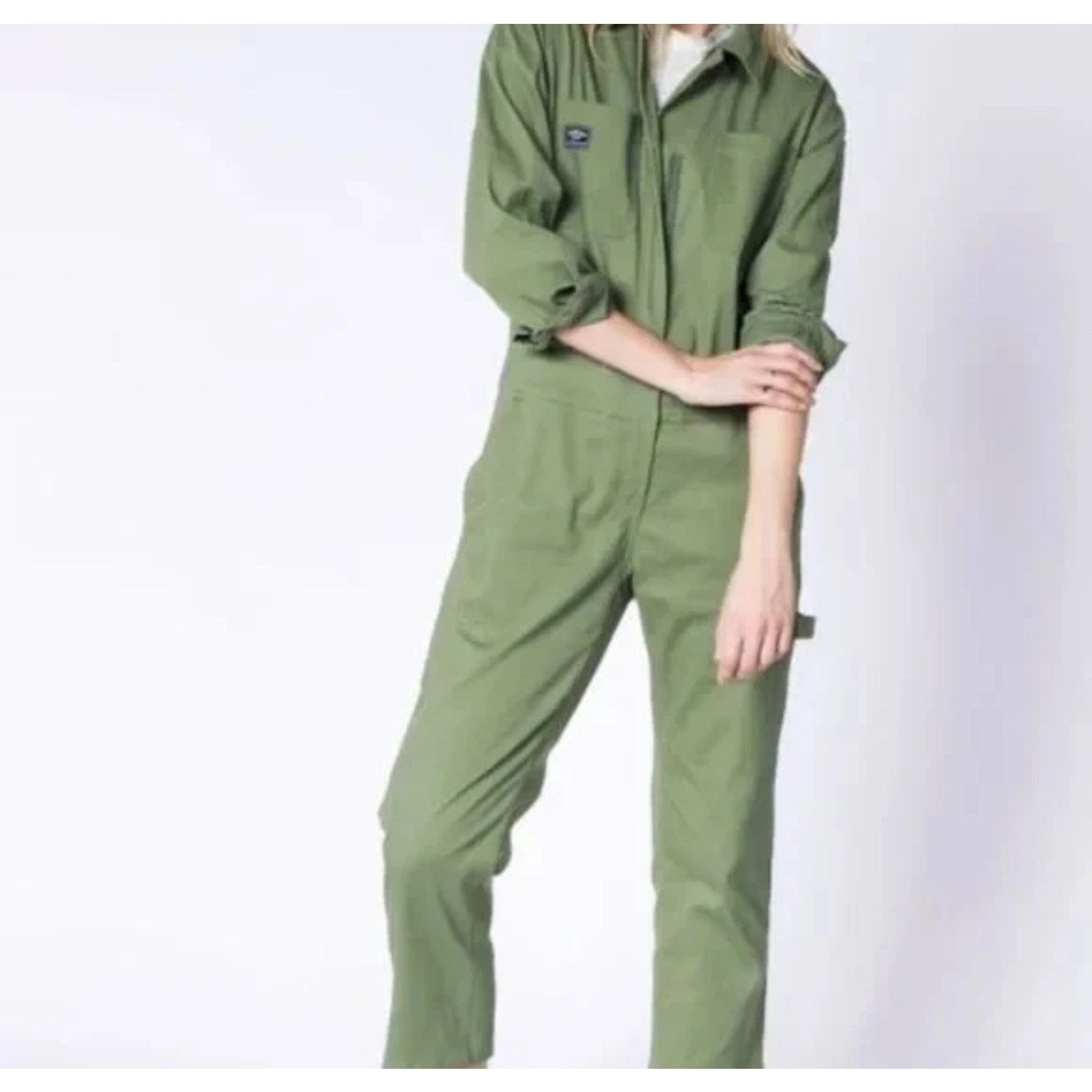 Wildfang Wildfang The Essential Brushed Coverall Cotton Stitches L Size 27" / US 4 / IT 40 - 3 Thumbnail