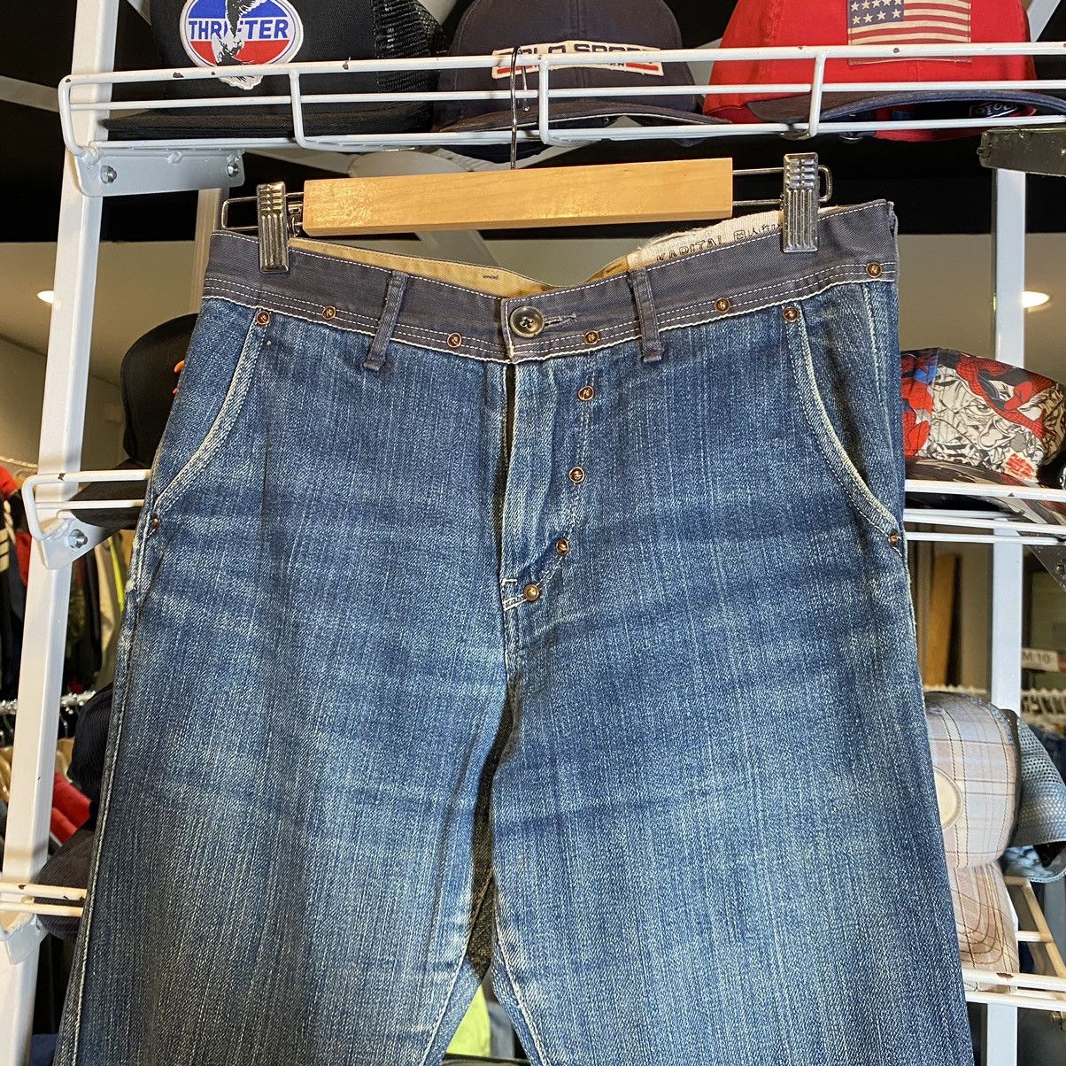 Kapital KAPITAL Camera Work Denim Pants Blue Cotton Size 0 / XS Size US 29 - 7 Thumbnail