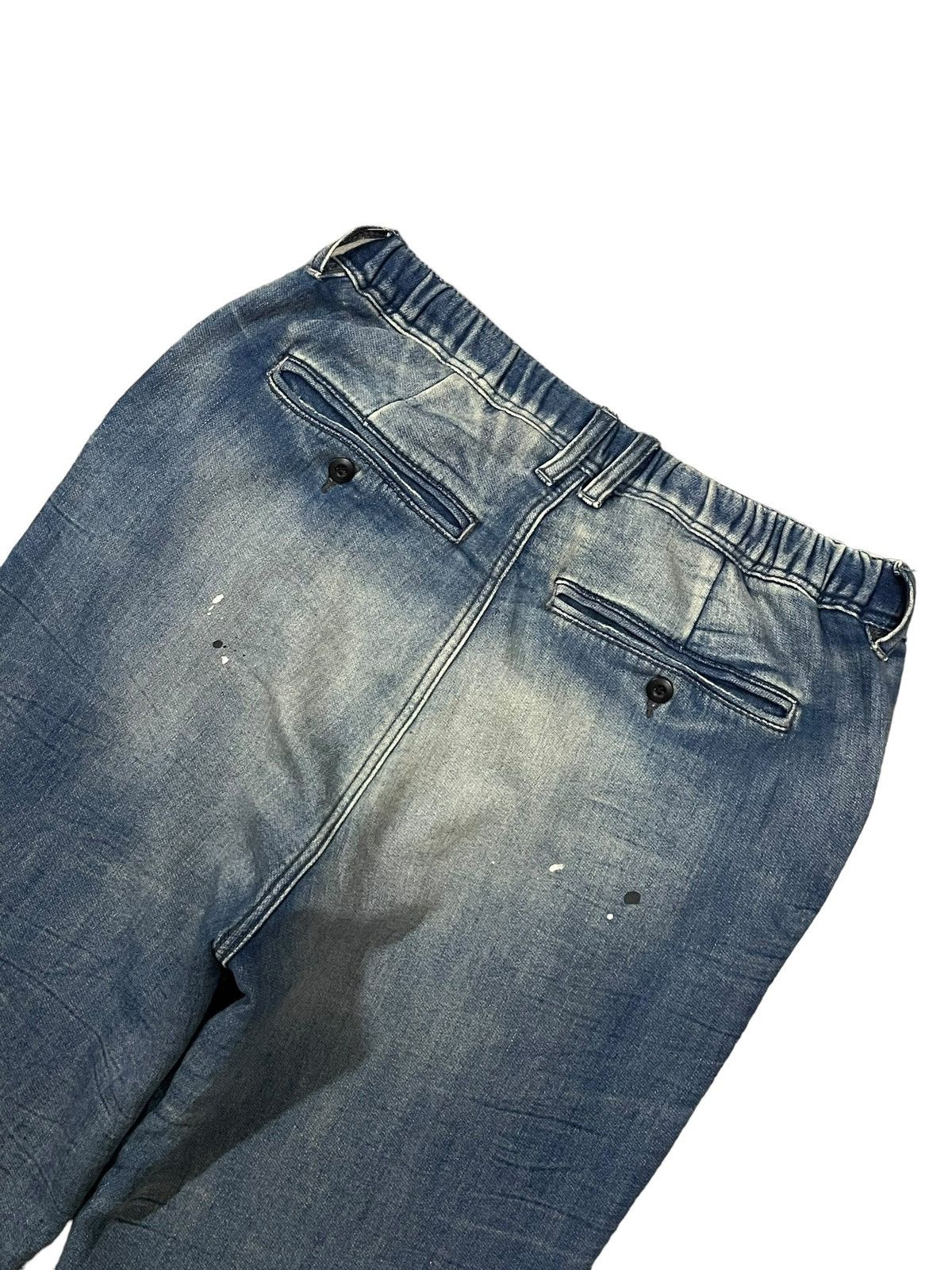 Japanese Brand Oblekt Japan Paint Splatter Ezy Denim Style Distressed Pants Size US 31 - 8 Thumbnail