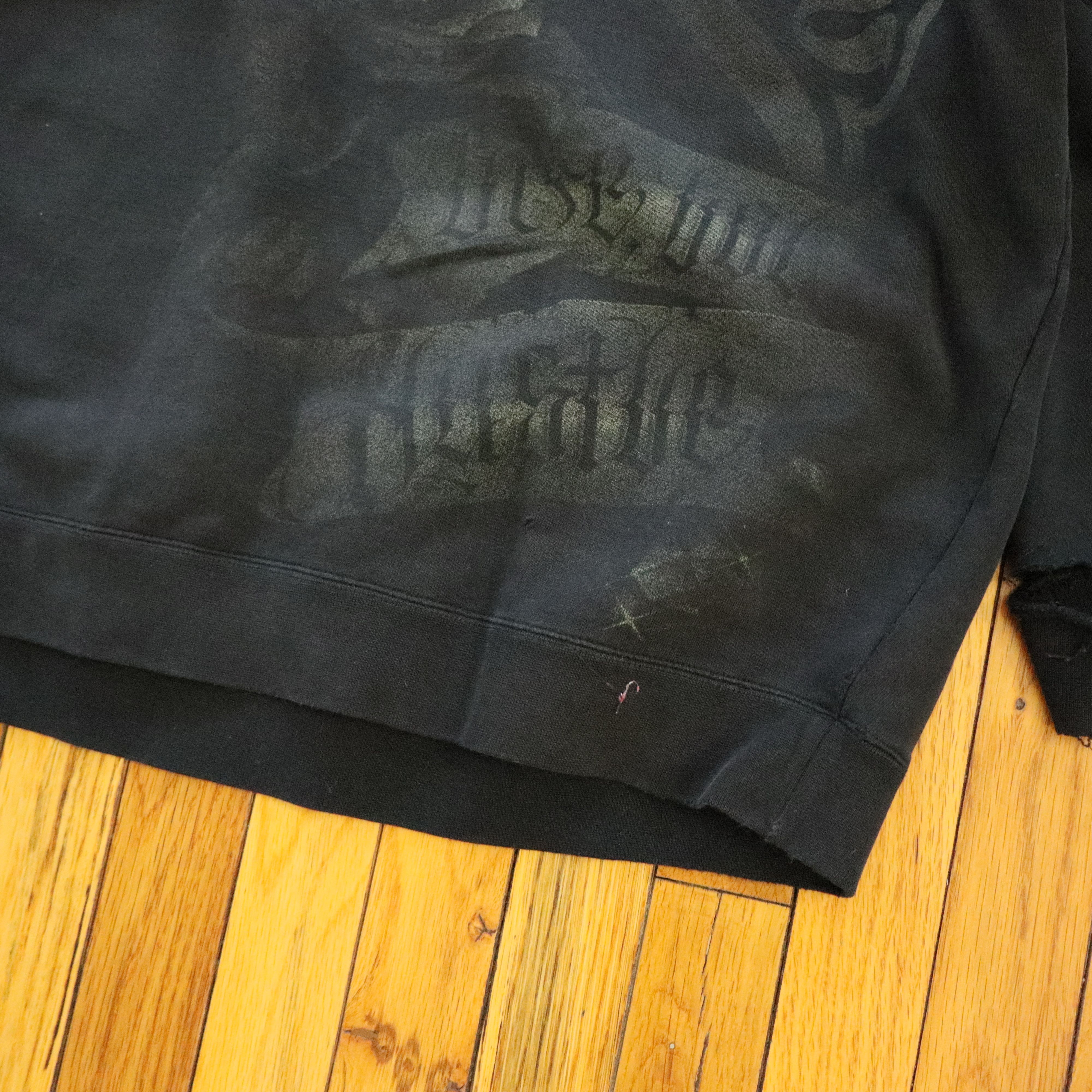 Japanese Brand × Supreme × Vintage Vintage 90s OG Abel Graphic Black Diamonds Rose Sweatshirt Size US XXL / EU 58 / 5 - 11 Thumbnail