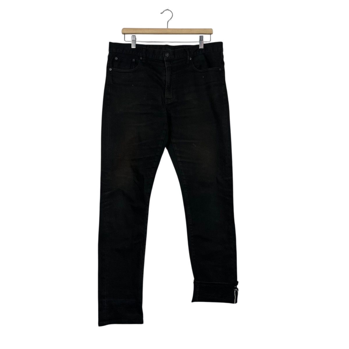 Japanese Brand Vintage Japanese Designer Black Selvedge Denim Size US 36 / EU 52 - 11 Thumbnail
